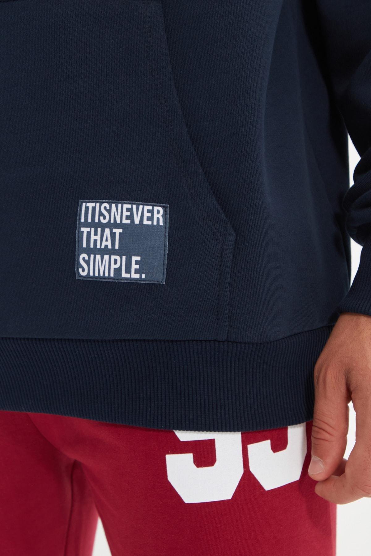 Blue Oversized Sweatshirt, Dark blue, large image number 6