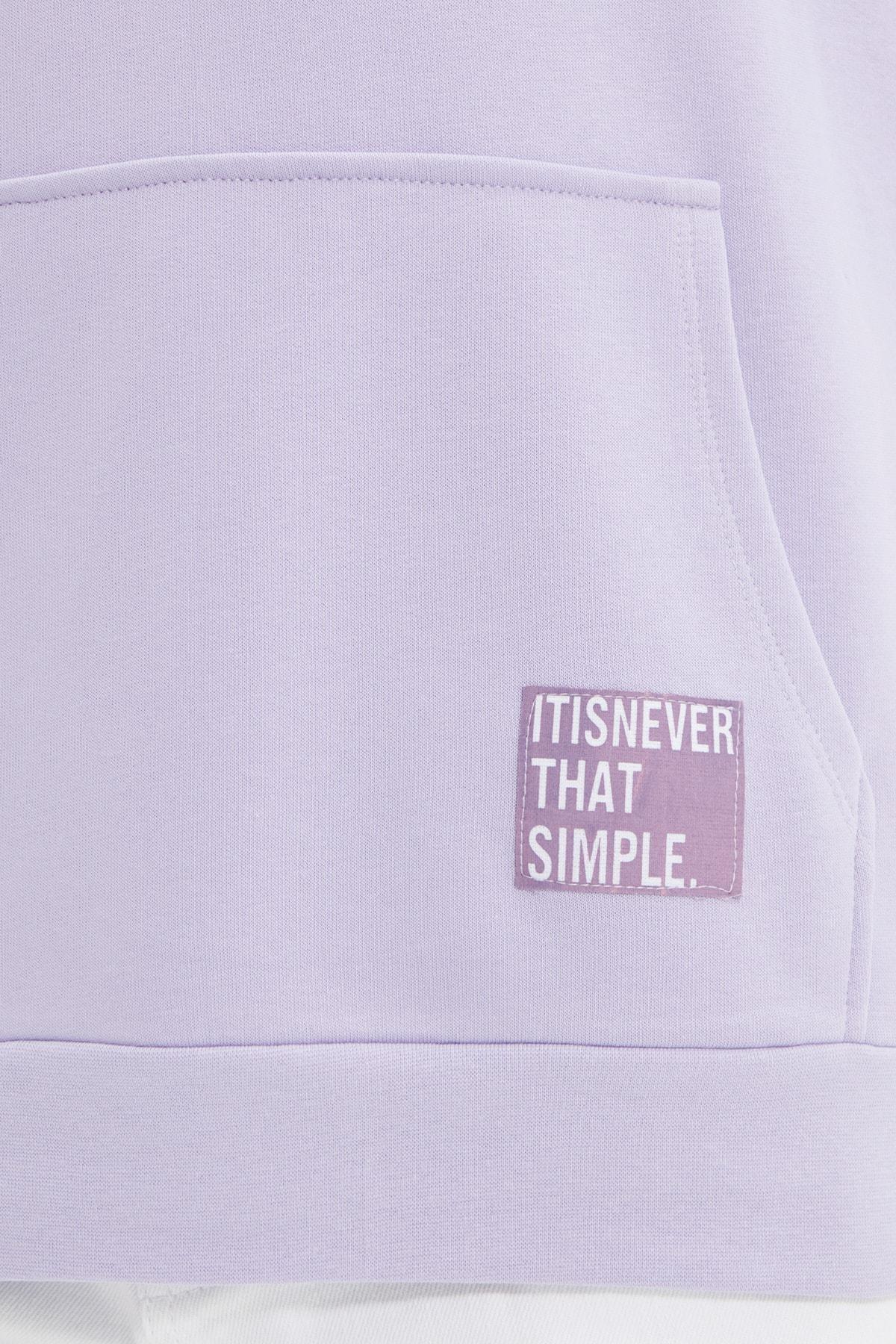 Purple Oversize Sweatshirt, , large image number 6