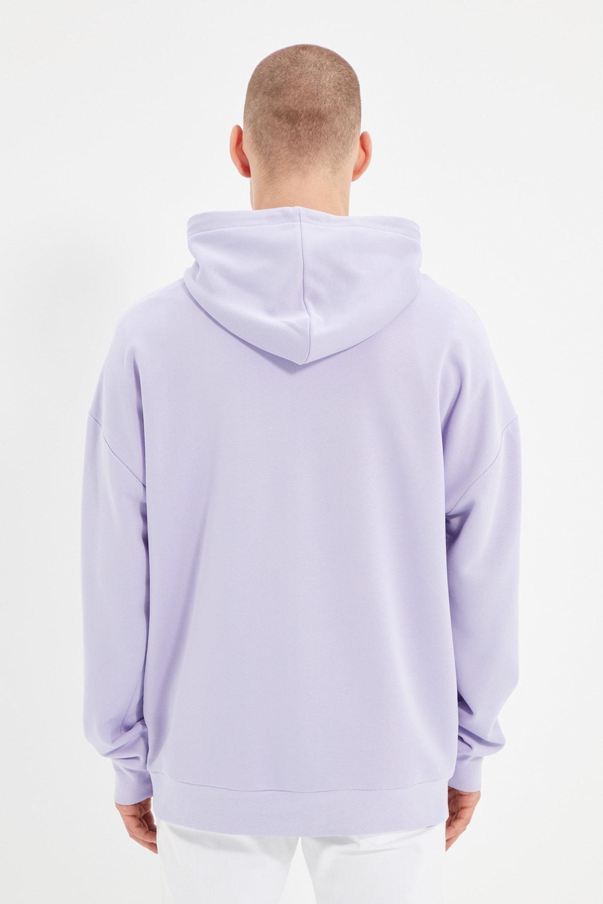 Purple Oversize Sweatshirt, , large image number 7