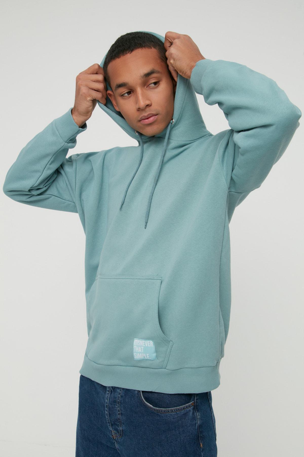 Green Oversize Sweatshirt, Green, large image number 1
