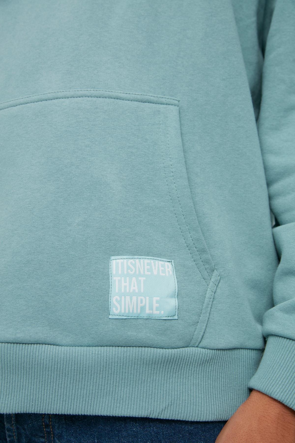 Green Oversize Sweatshirt, Green, large image number 3