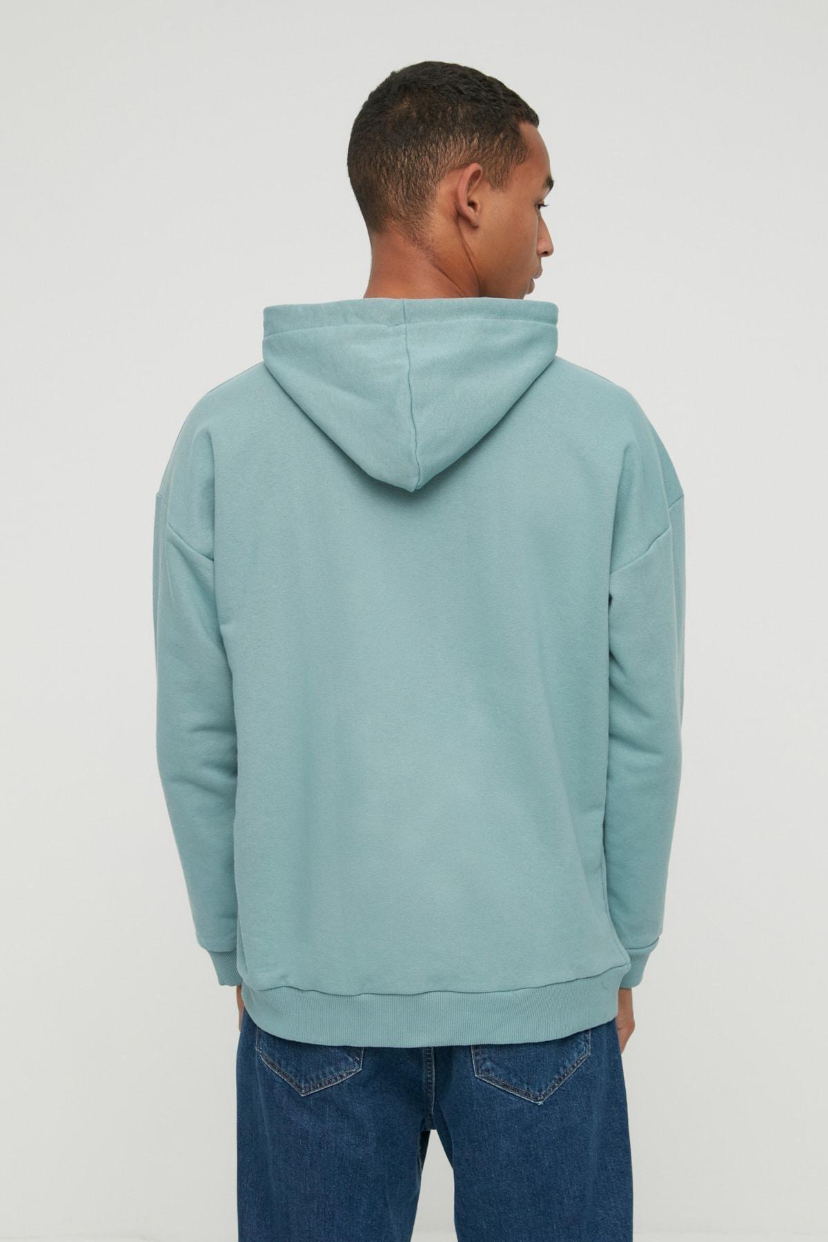 Green Oversize Sweatshirt, Green, large image number 5