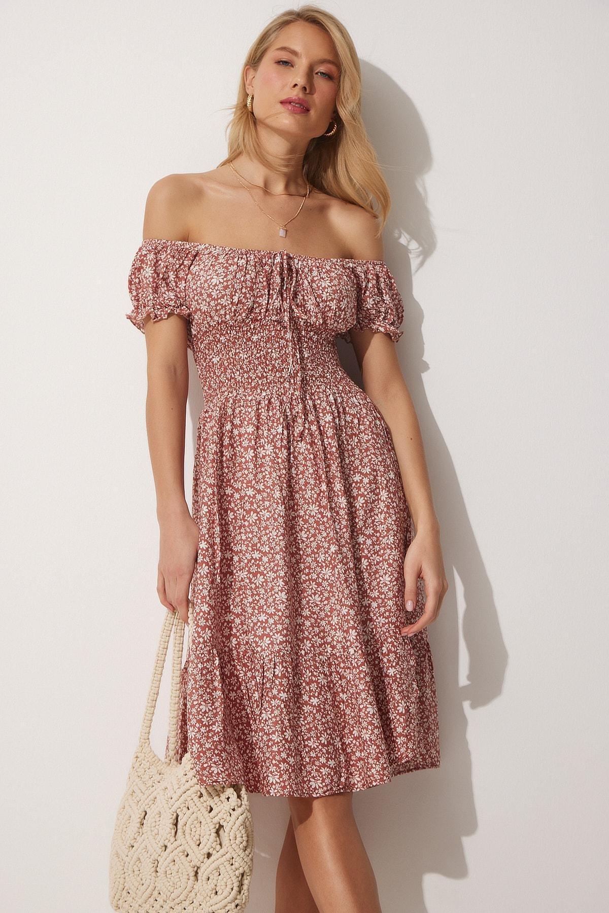 Orange Floral Dress, , large image number 0