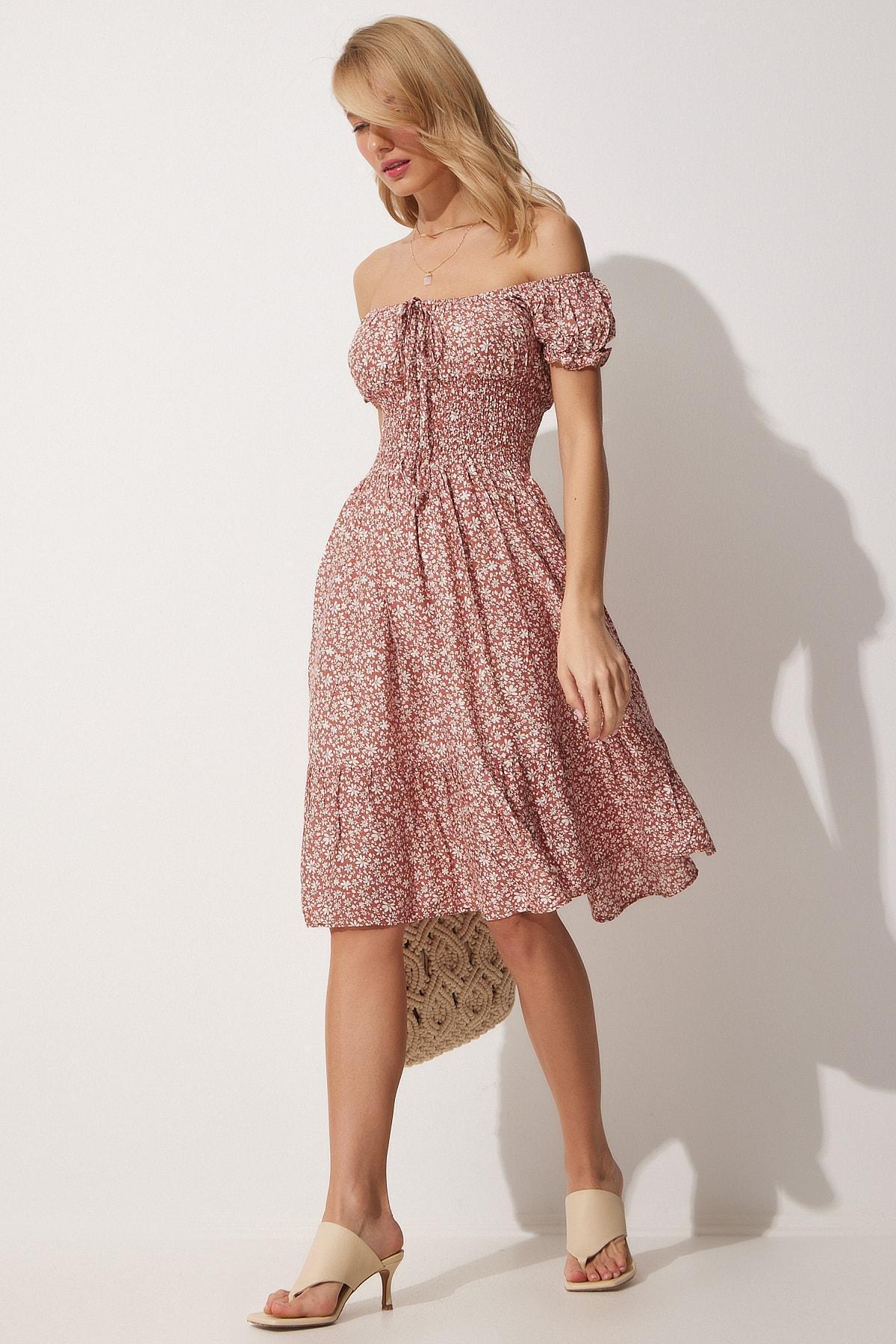 Orange Floral Dress, , large image number 3