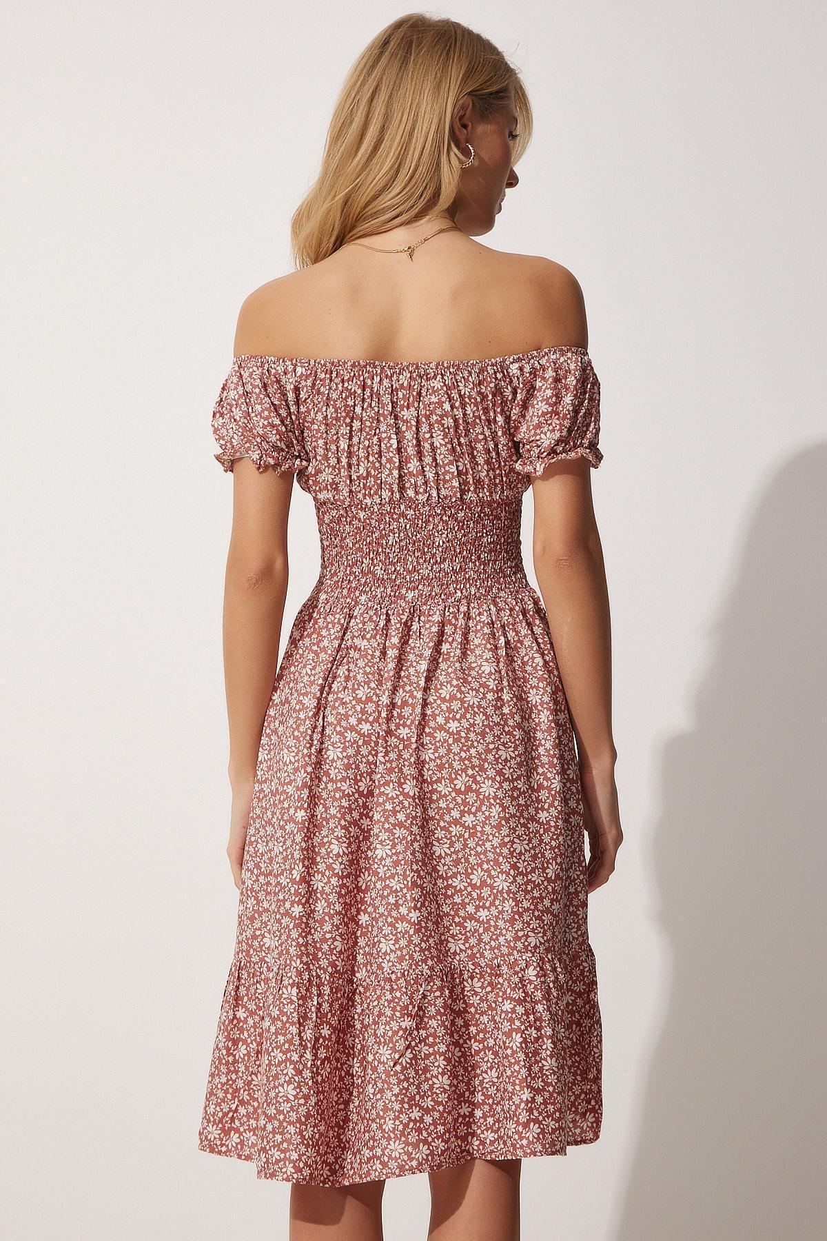 Orange Floral Dress, , large image number 4