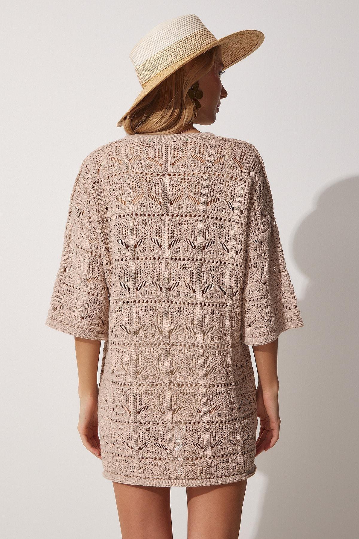 Brown A-Line Dress, Brown, large image number 4