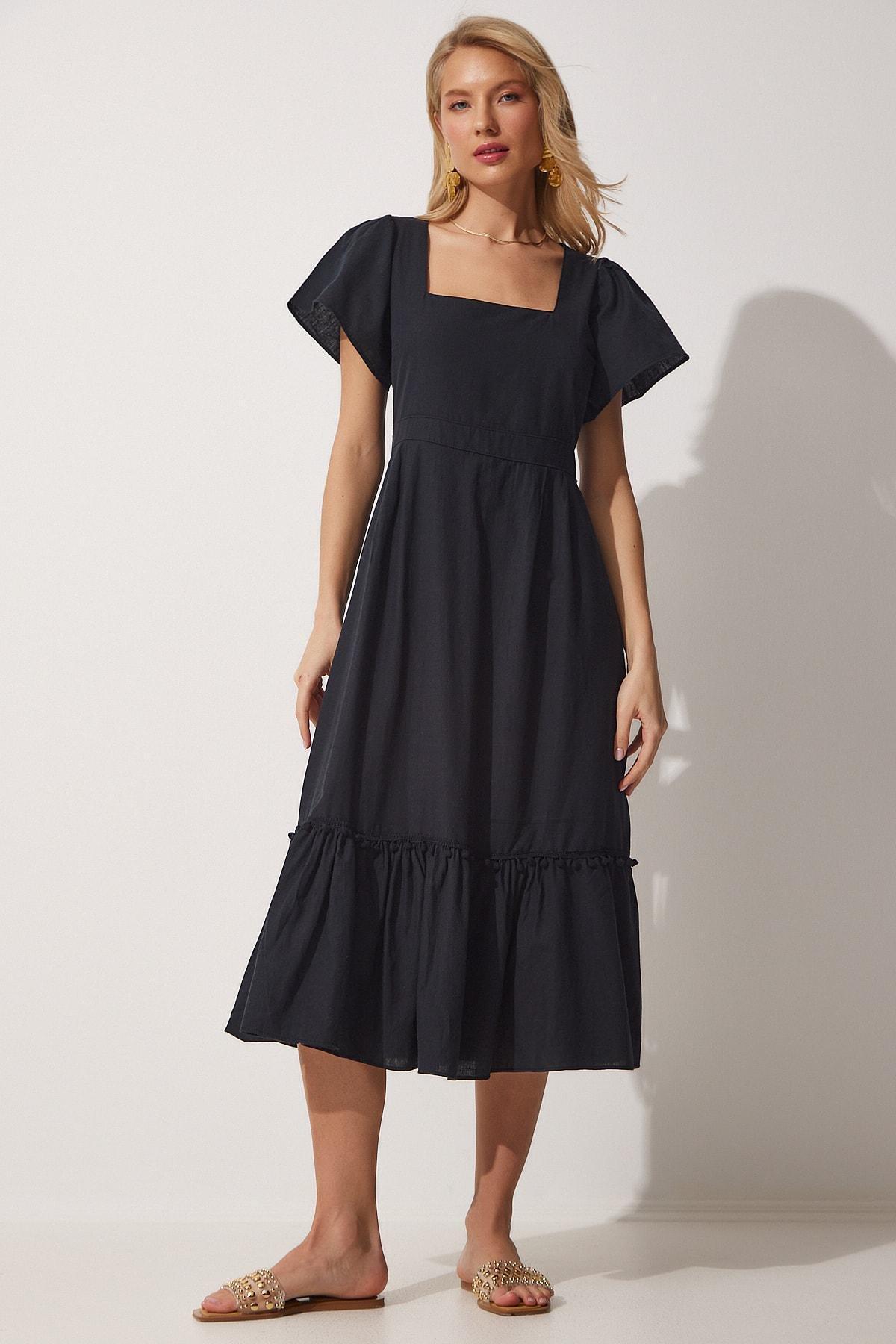 Black A-Line Dress, , large image number 1
