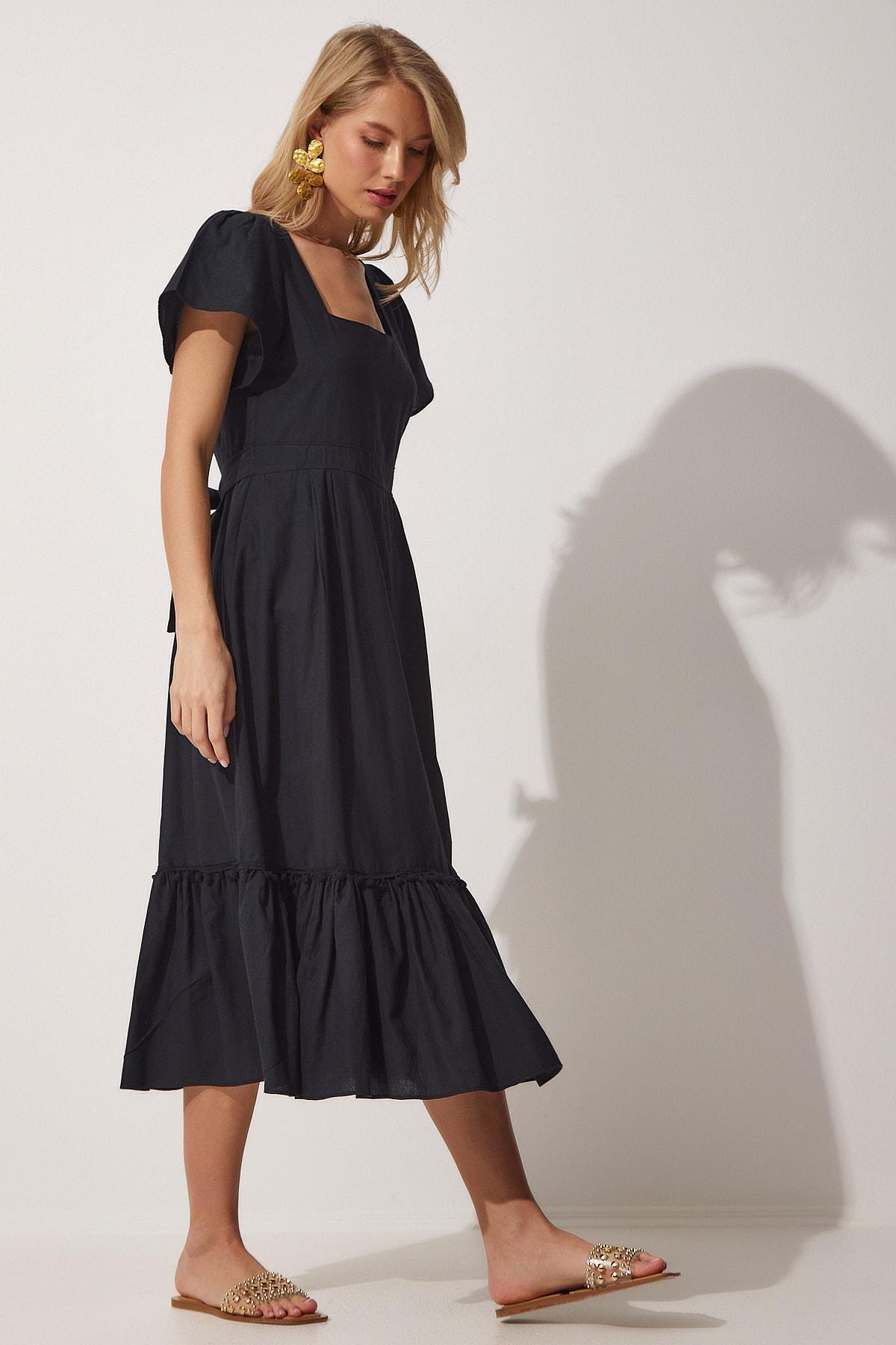 Black A-Line Dress, , large image number 2