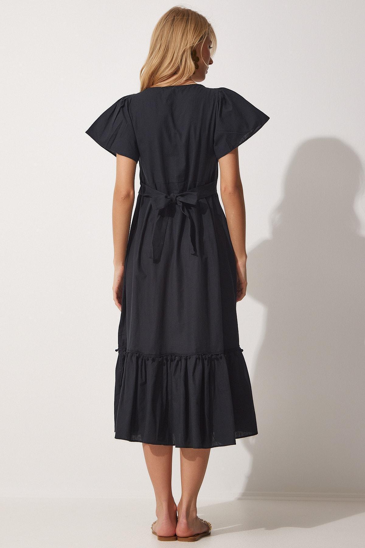 Black A-Line Dress, , large image number 3
