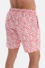 Dagi - Pink Geometric Patterned Medium Shorts