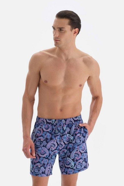 Dagi - Blue Printed Swimming Shorts