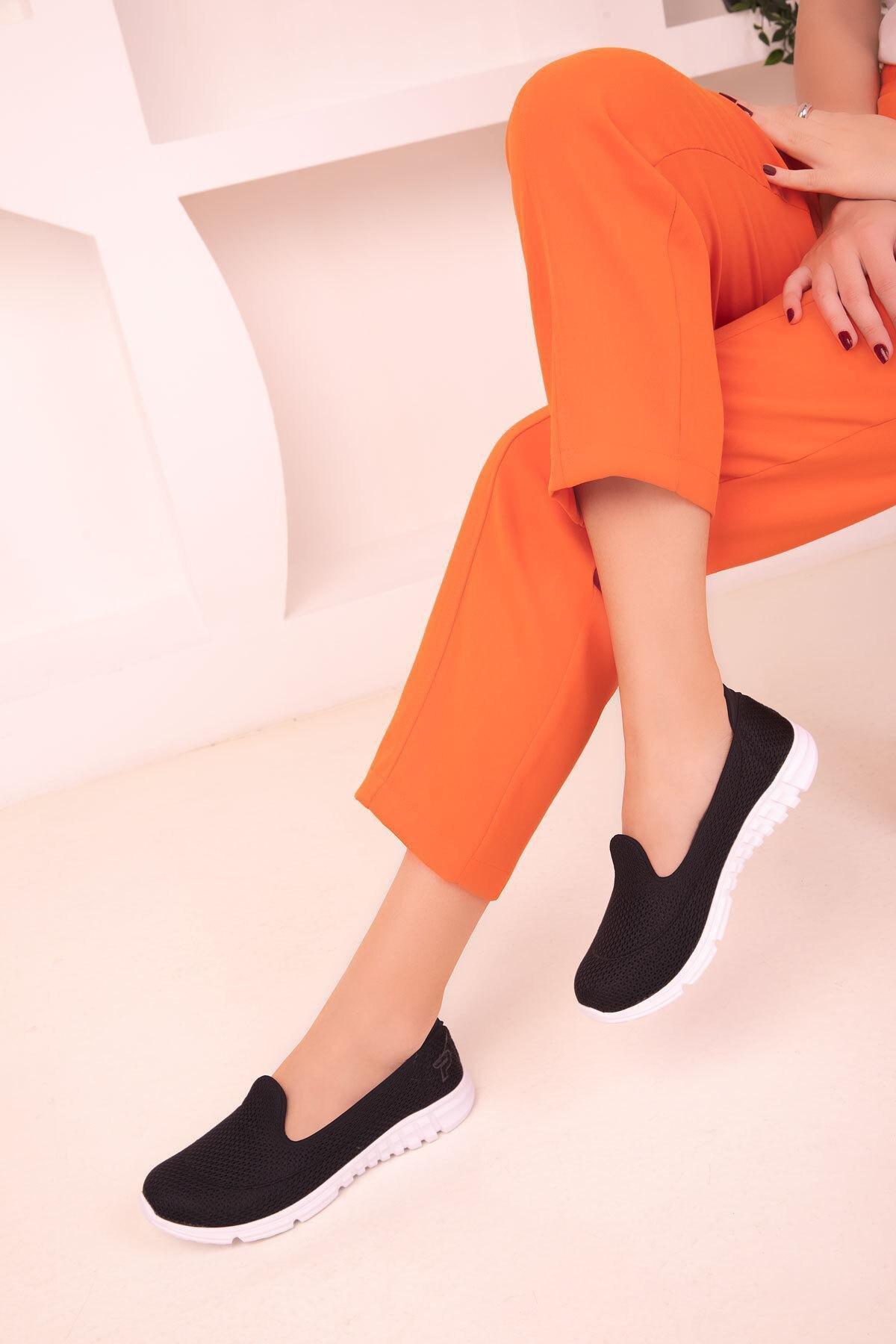 Black Flat Sneakers, , medium
