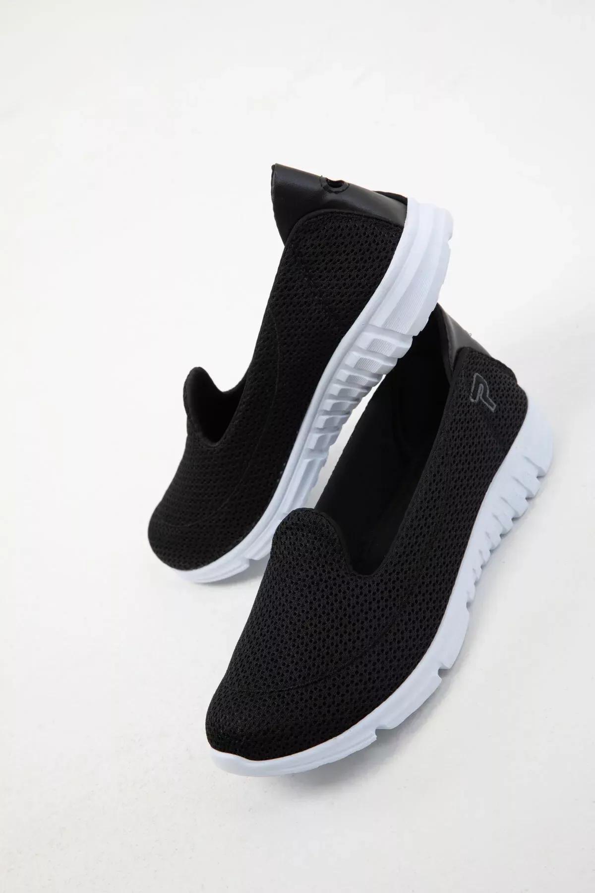 Black Flat Sneakers, , large image number 5
