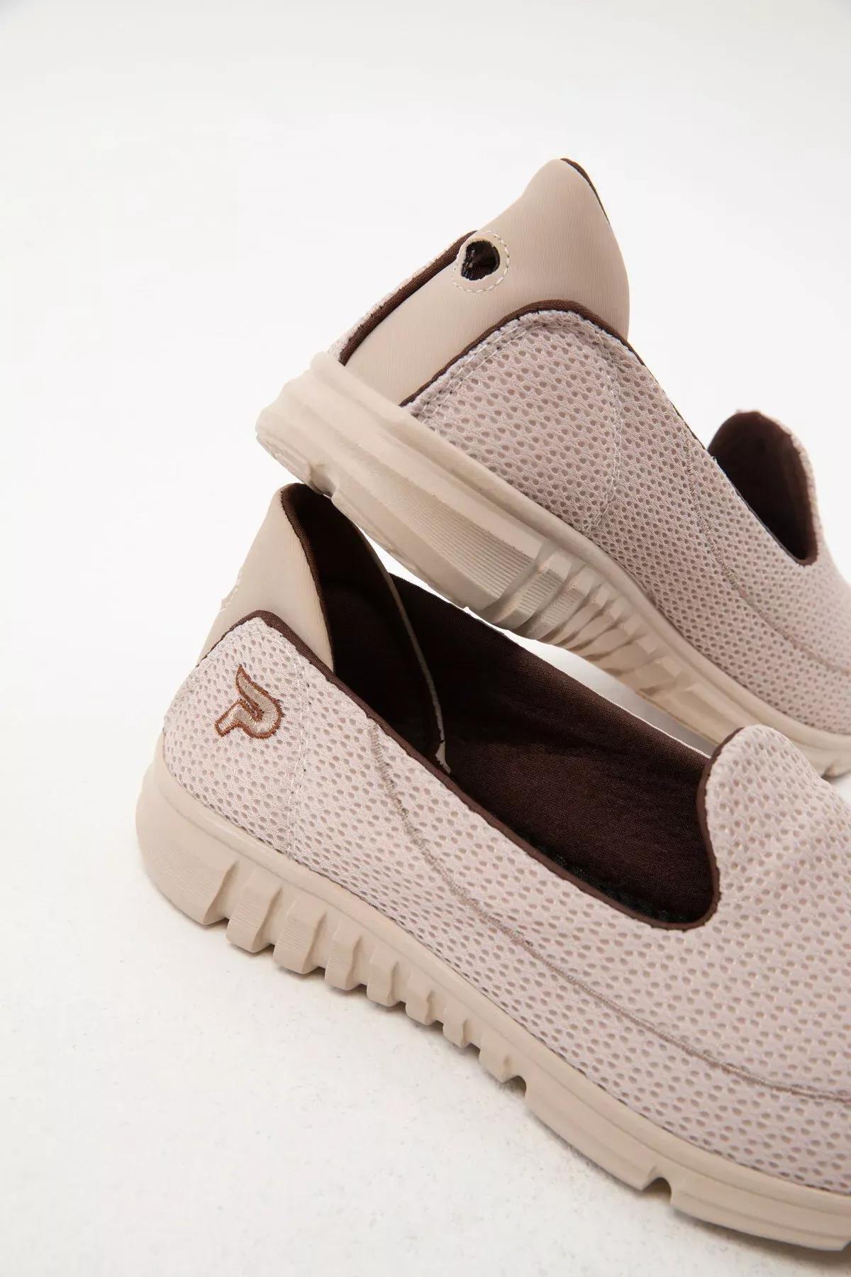 Beige Flat Sneaker, , large image number 7