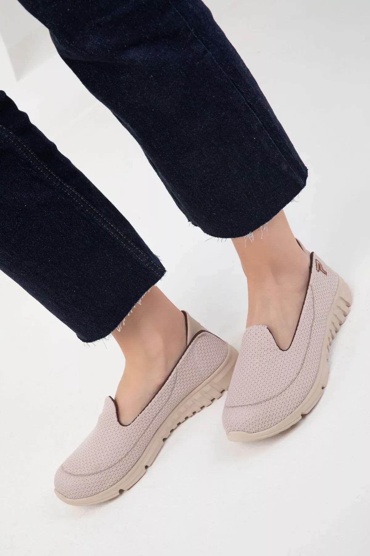 Beige Flat Sneaker, , large image number 8