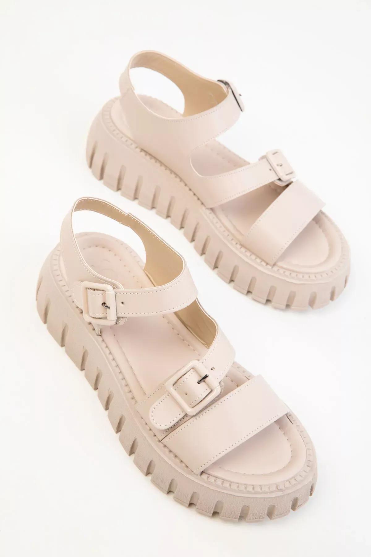 Beige Sandals, , large image number 1