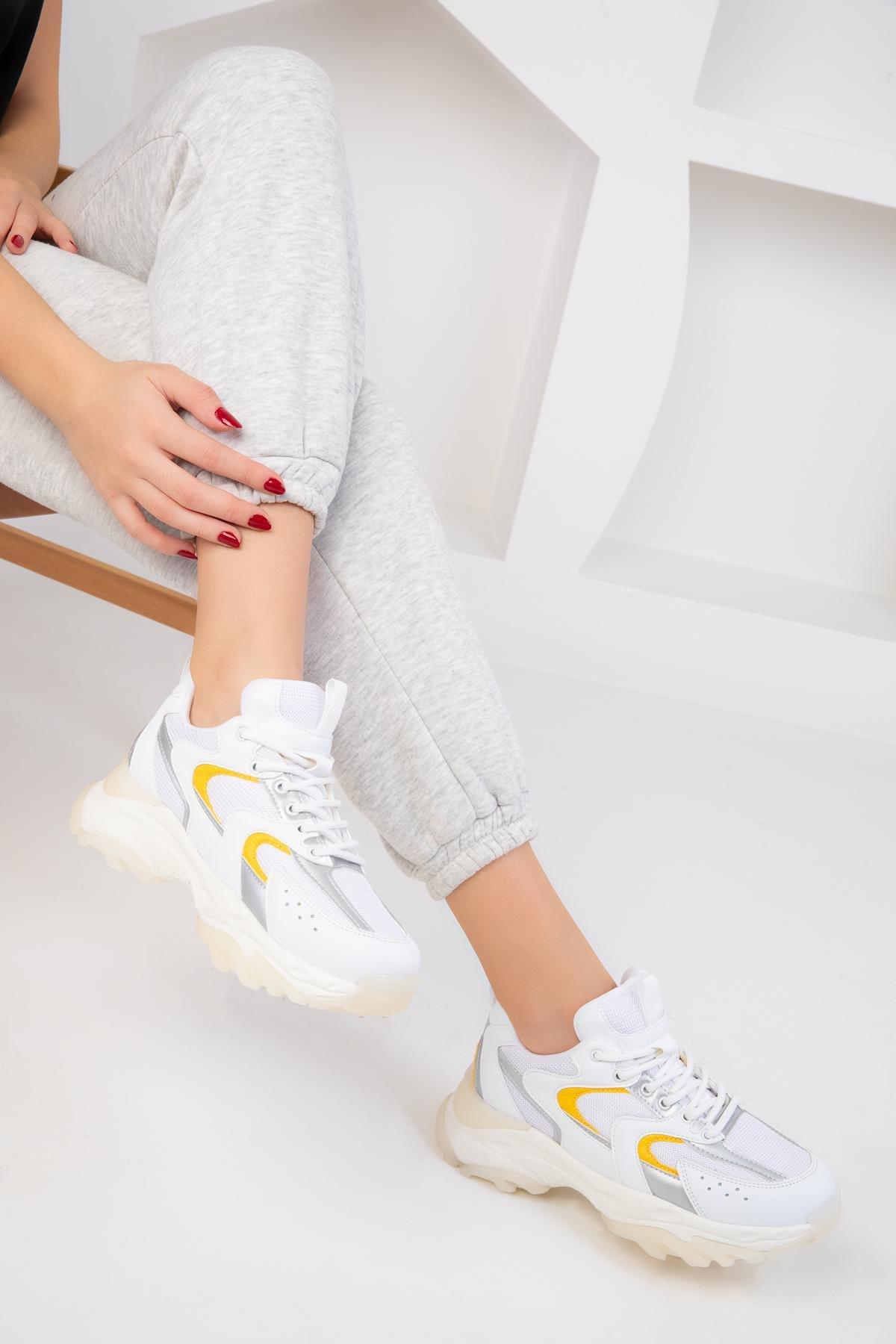 White Chunky Sneaker, C101_3932, large image number 0