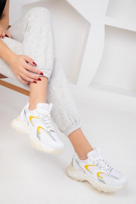 SOHO - White Chunky Sneaker