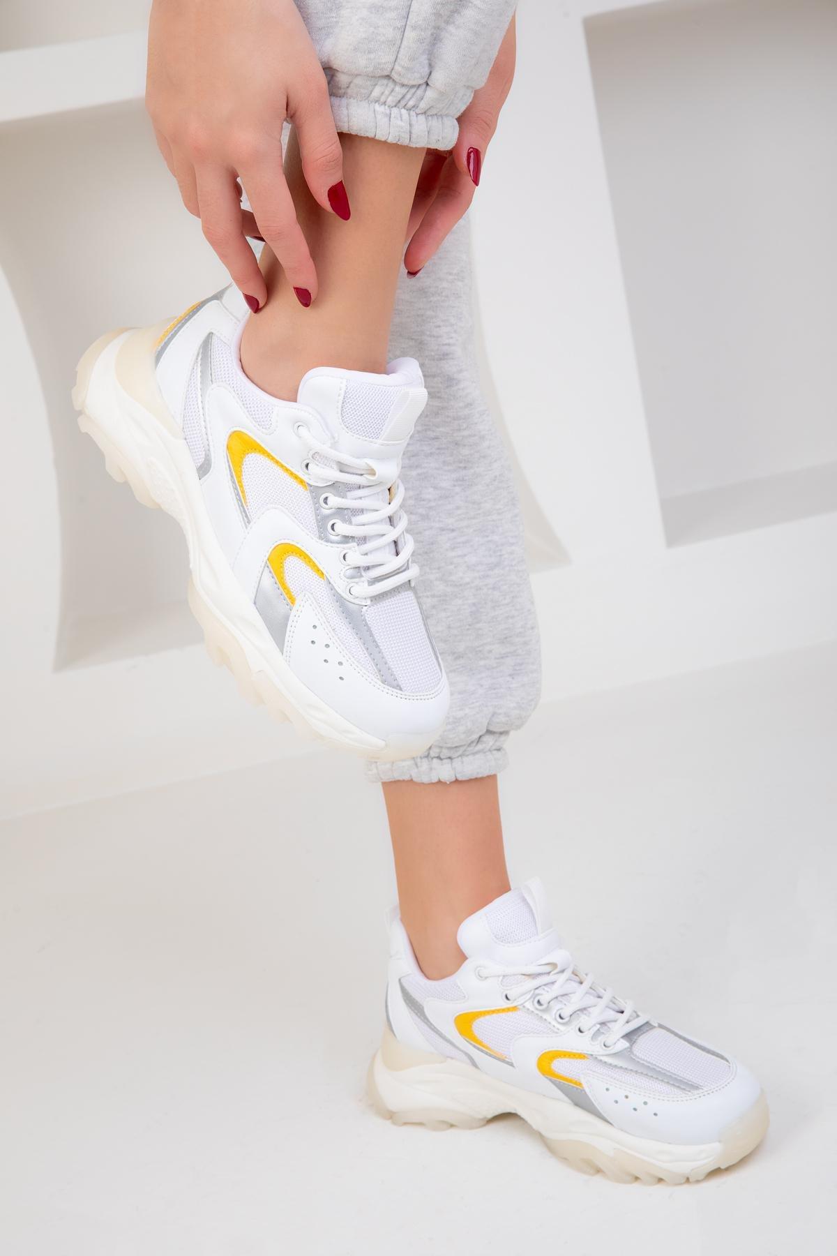 White Chunky Sneaker, C101_3932, large image number 1