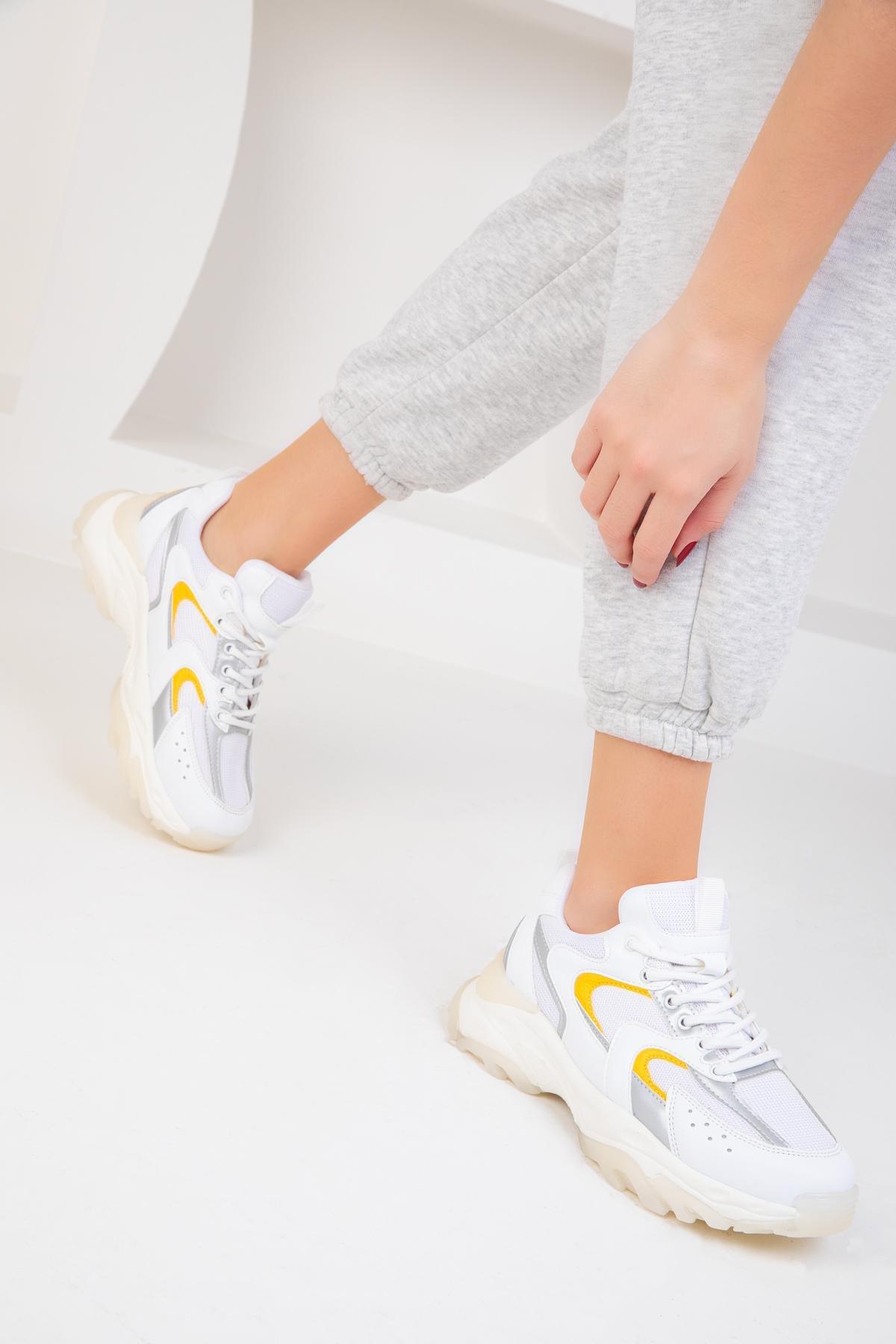 White Chunky Sneaker, C101_3932, large image number 2