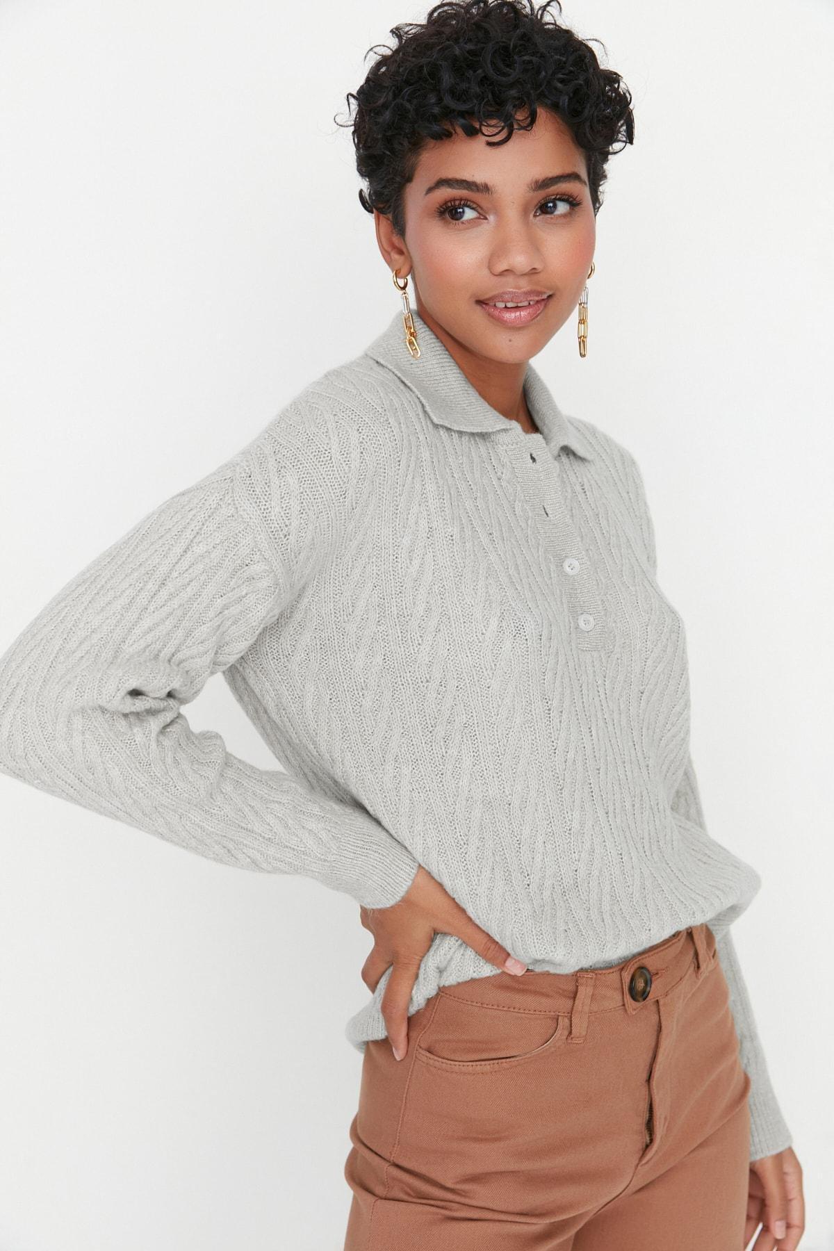 Beige Regular Polo Neck Sweater, , large image number 0