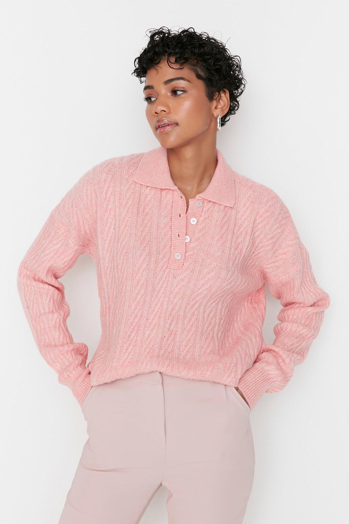 Pink Oversize Sweater, , large image number 0