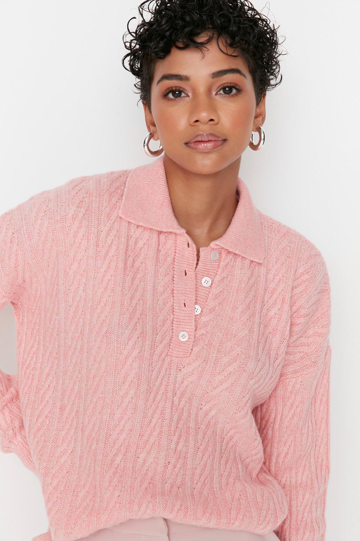 Pink Oversize Sweater, , large image number 1