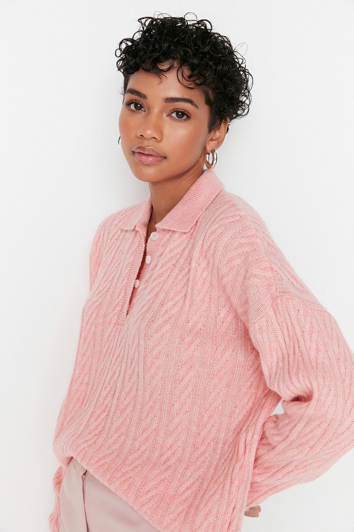 Pink Oversize Sweater, , large image number 2