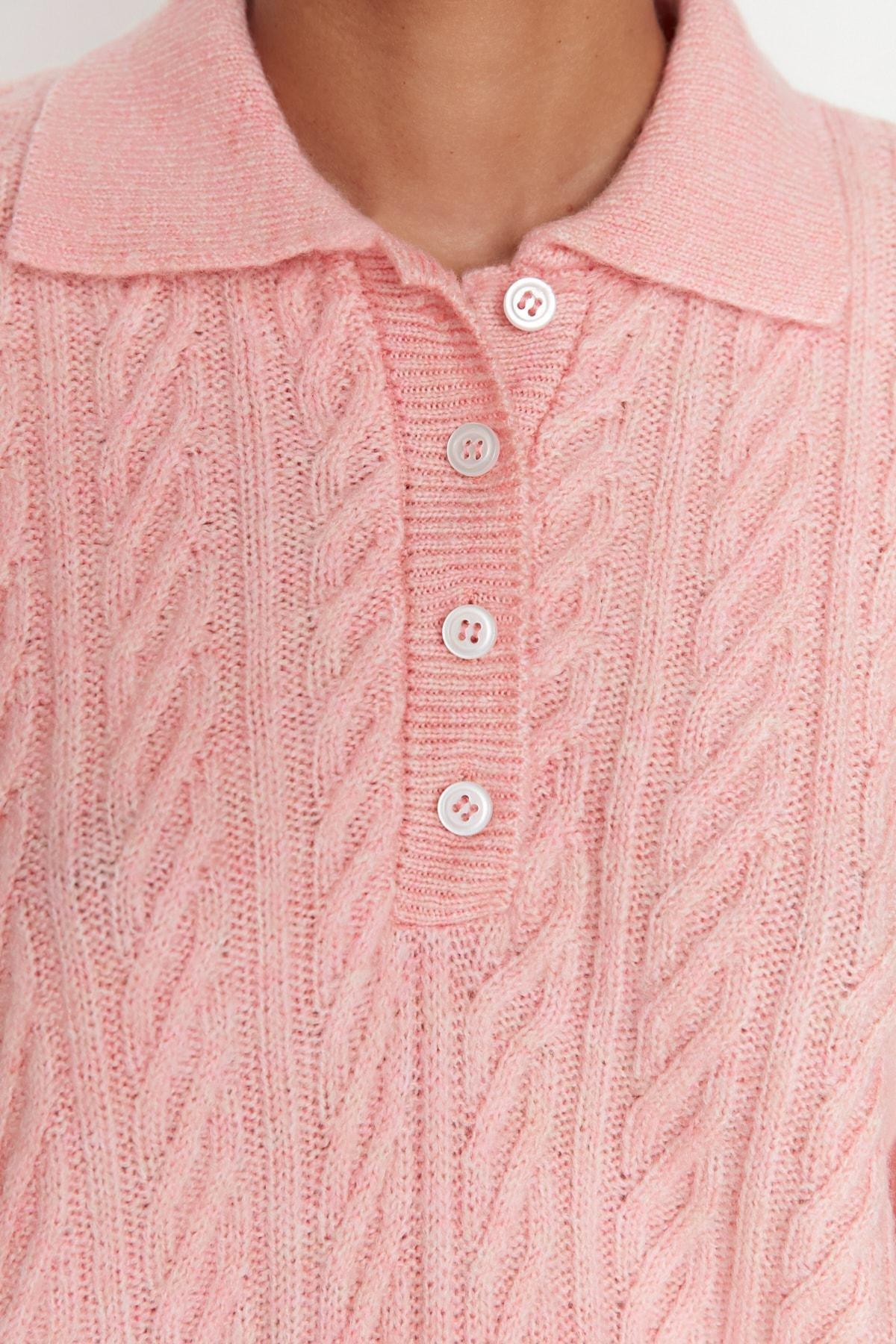 Pink Oversize Sweater, , large image number 3