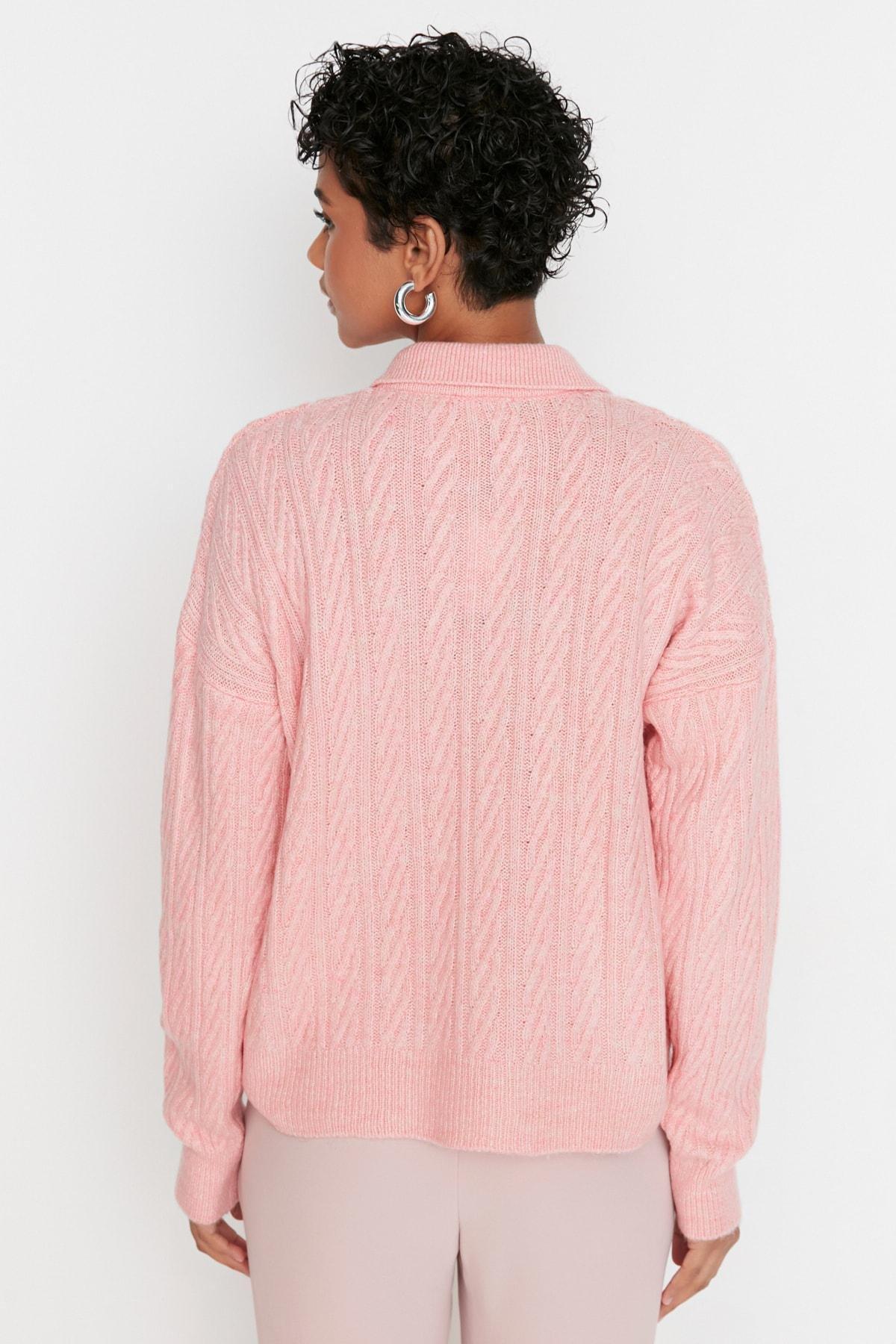 Pink Oversize Sweater, , large image number 4