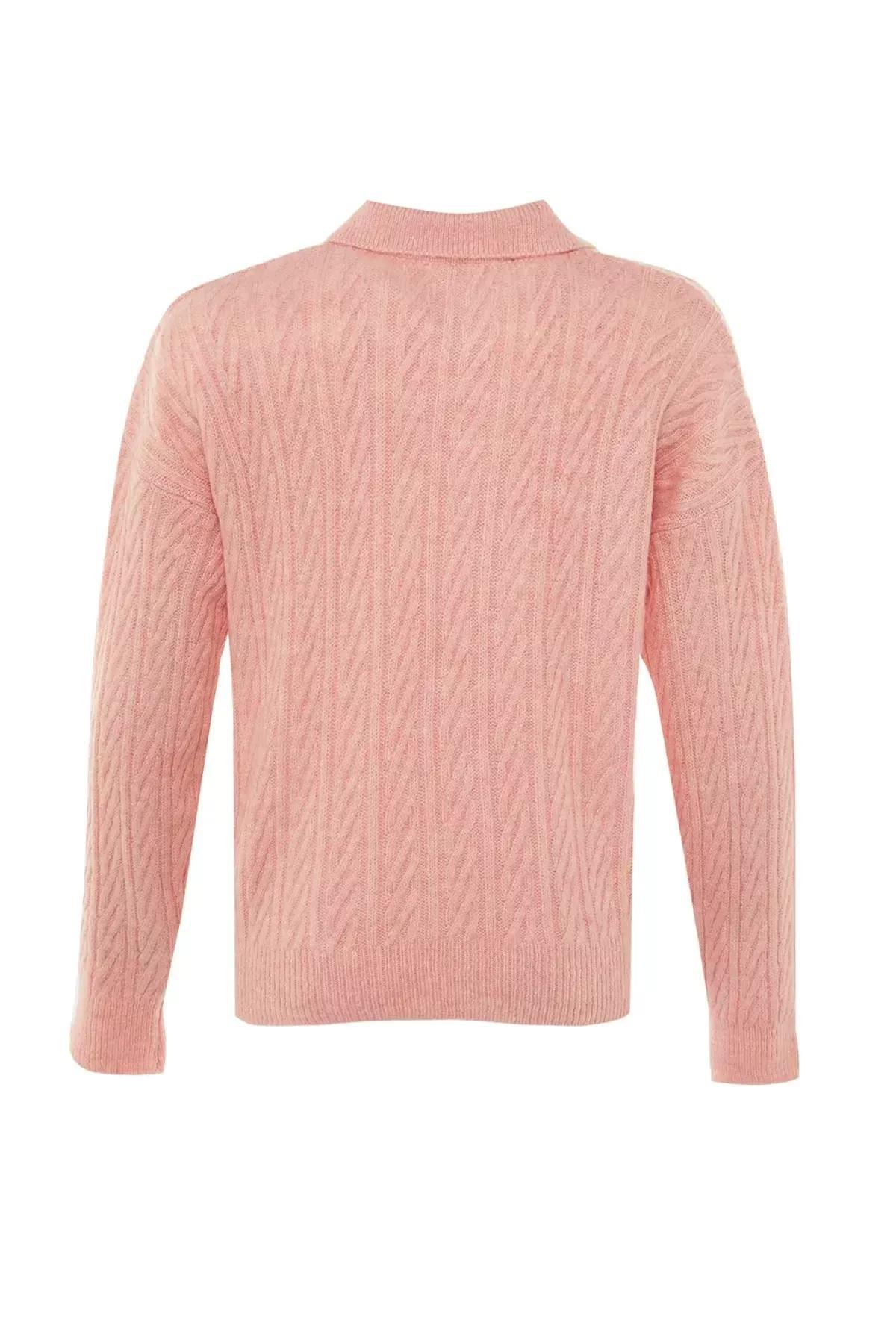 Pink Oversize Sweater, Pink, large image number 5
