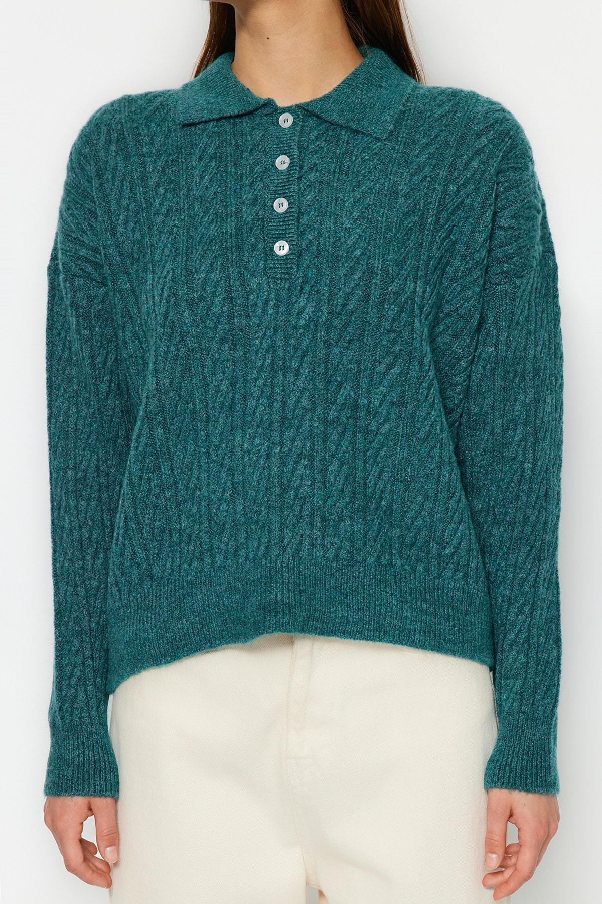 Sweater - Khaki - Oversize, Single, , large image number 2