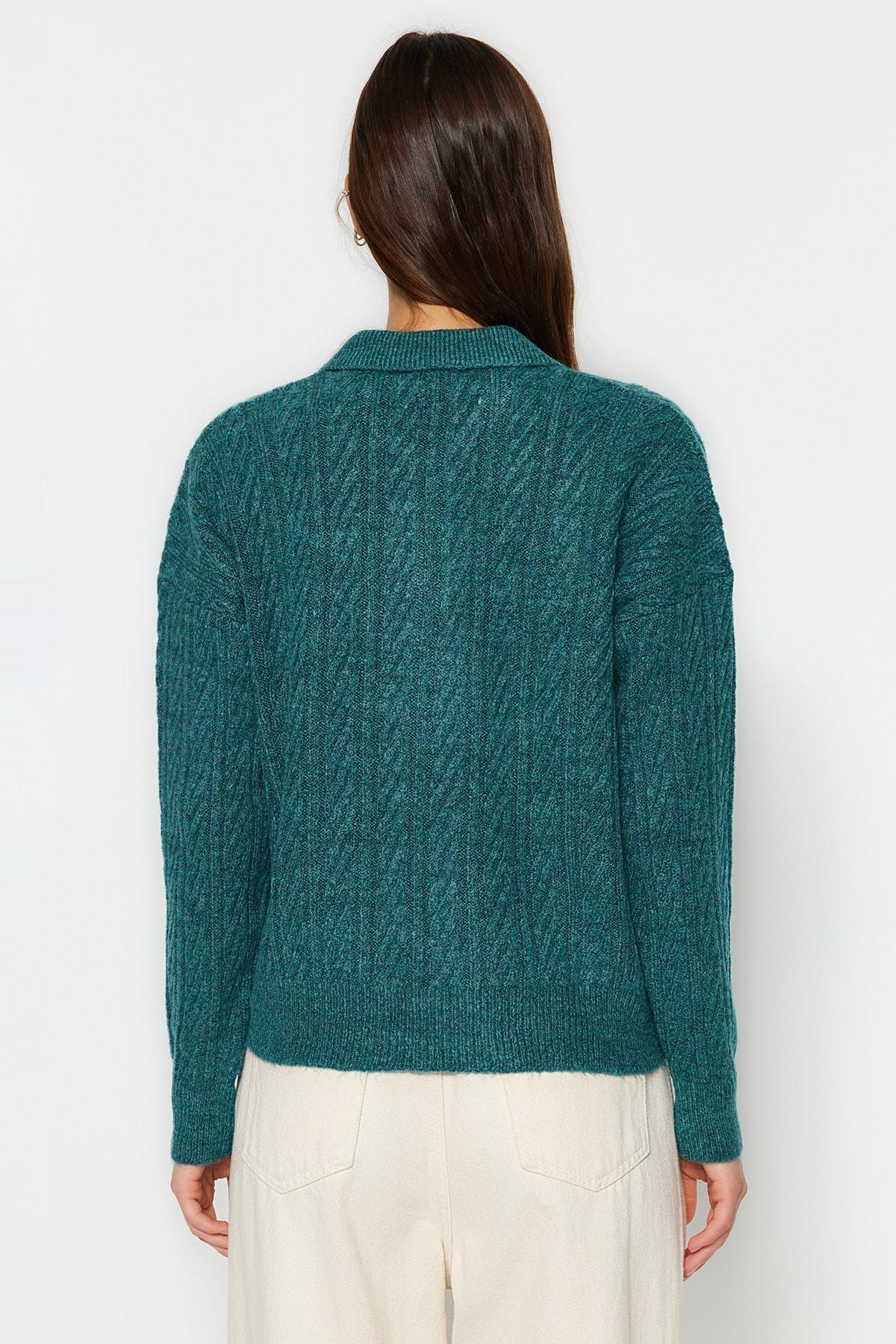 Sweater - Khaki - Oversize, Single, , large image number 4