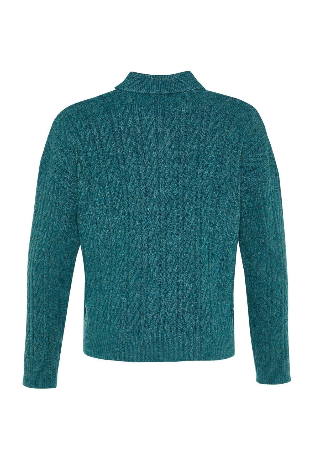 Sweater - Khaki - Oversize, Single, , large image number 7