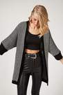Happiness - Black Oversized Knitted Cardigan