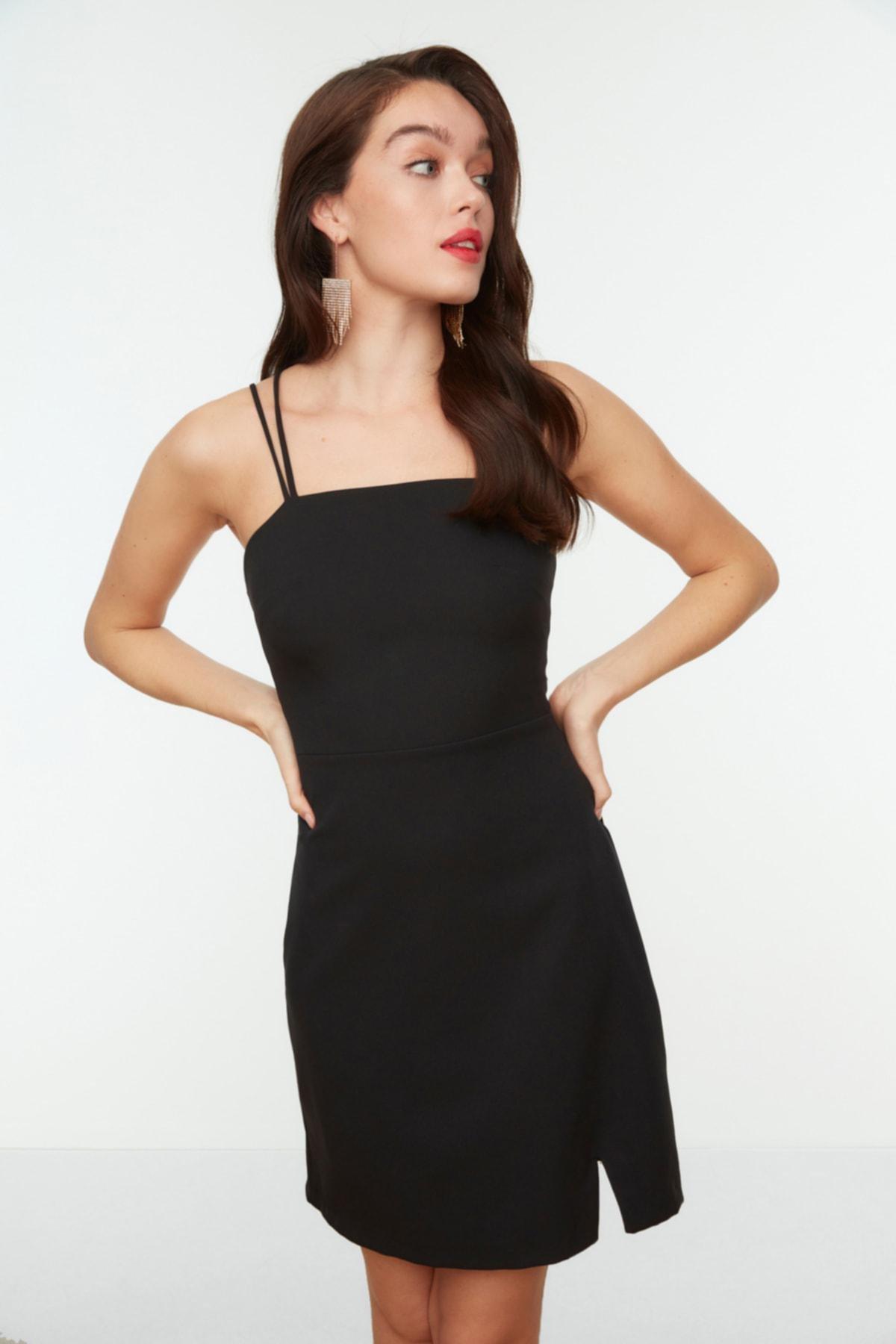 Black Bodycon Mini Dress, , large image number 0