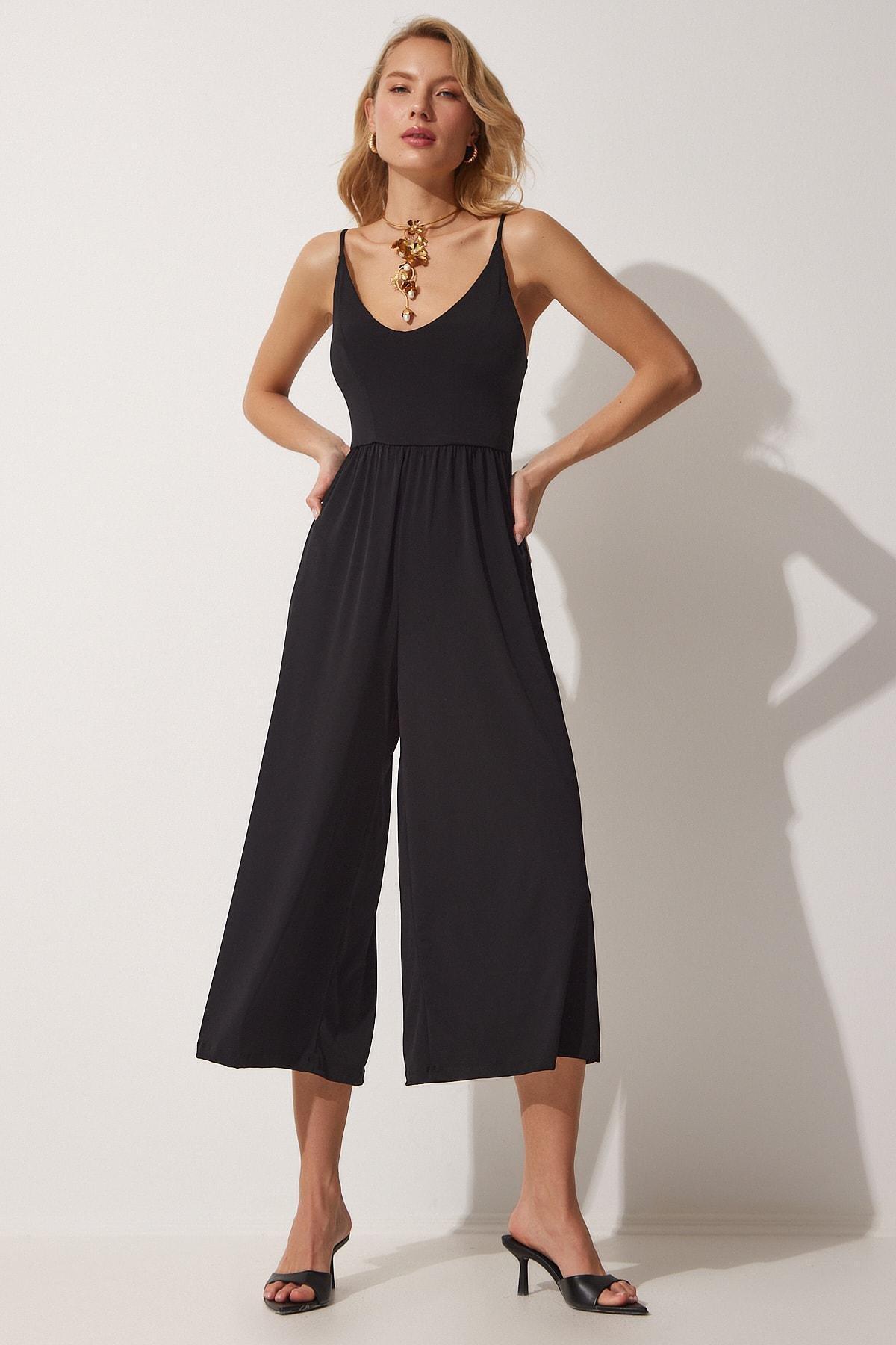 Black Plain Jumpsuit, , large image number 1