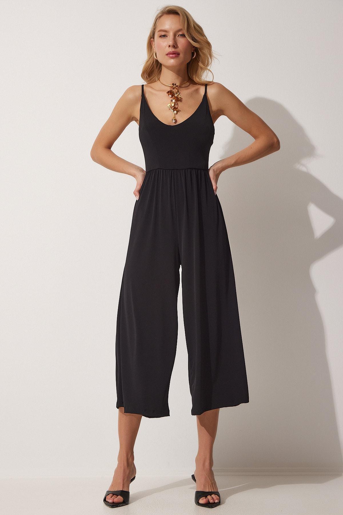 Happiness Istanbul - Black Plain Jumpsuit