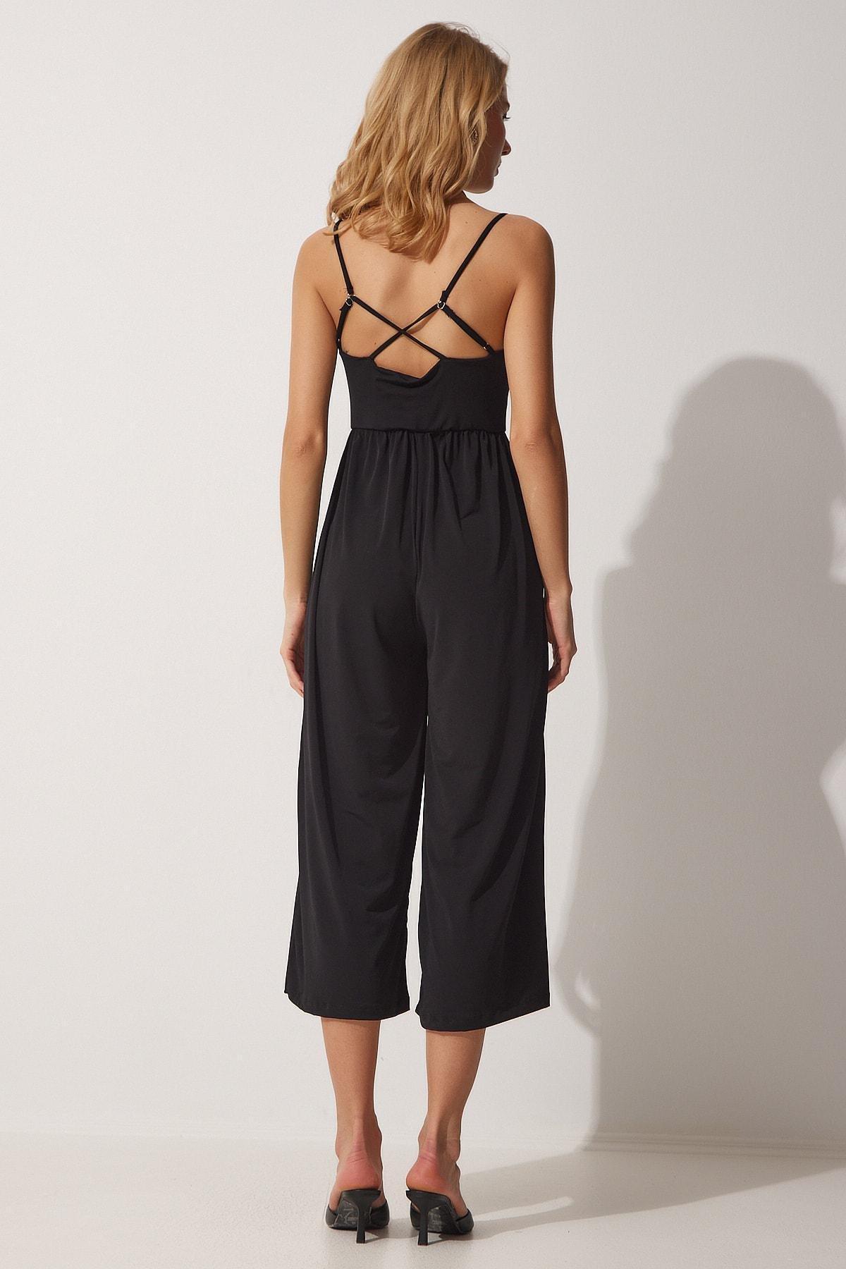 Black Plain Jumpsuit, , large image number 3