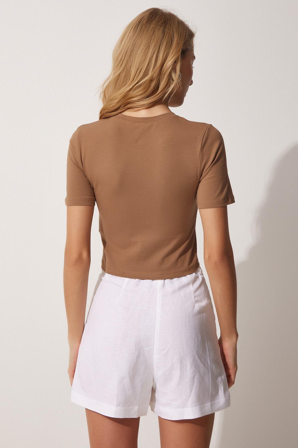 Brown Bodycon T-Shirt, , large image number 2
