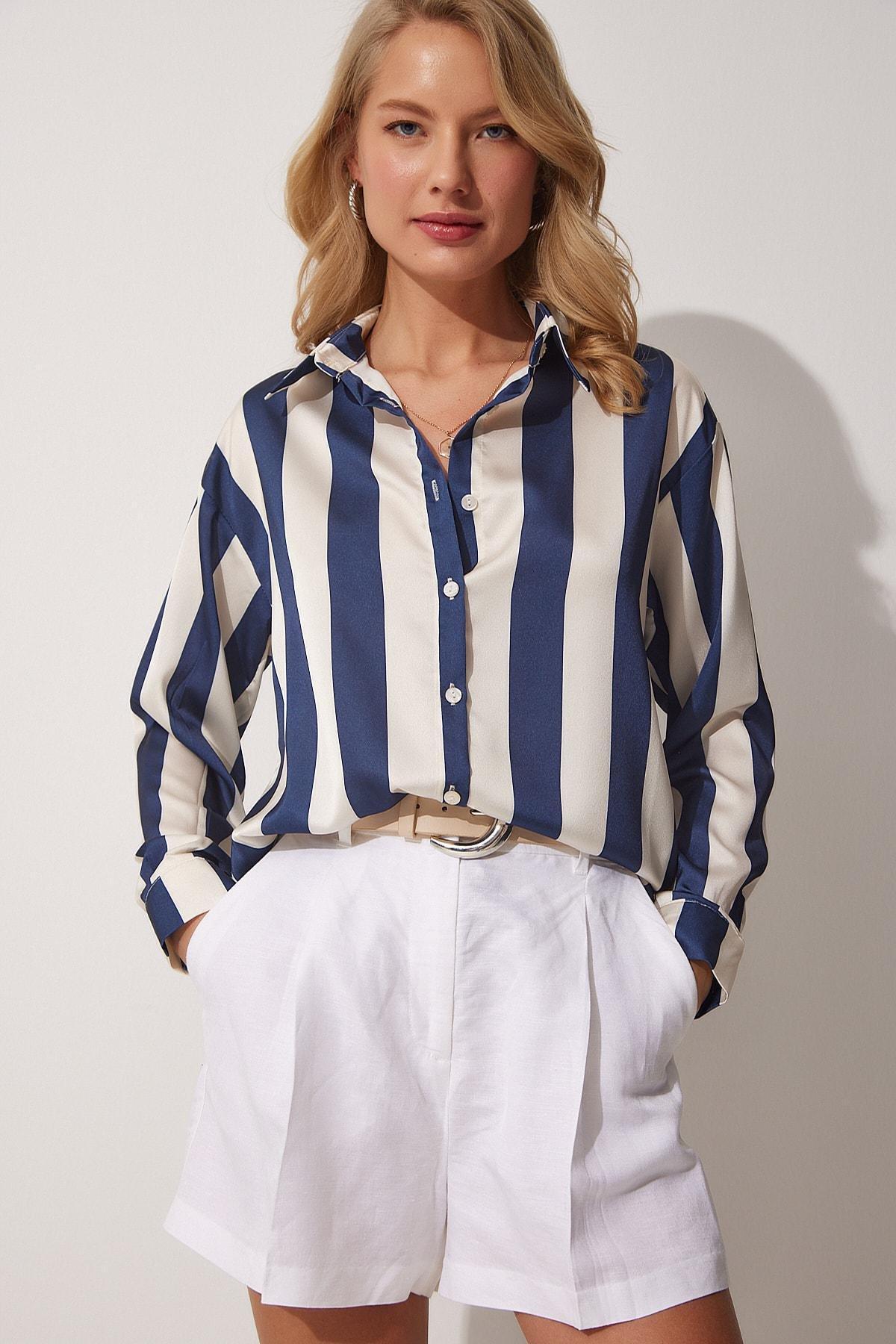 Navy Striped Shirt, , large image number 2