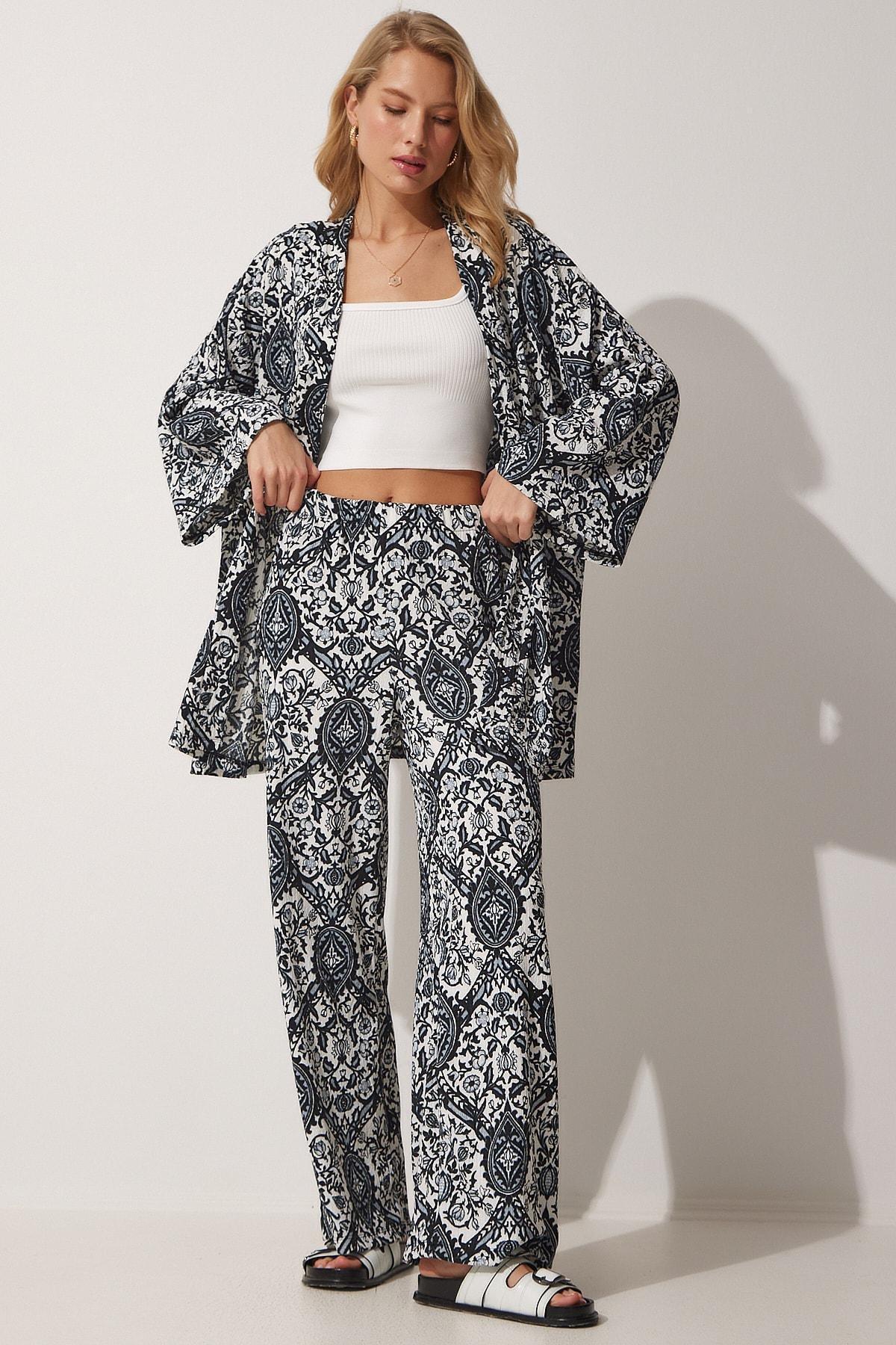 Black Ethnic Co-Ord Set, , large image number 1