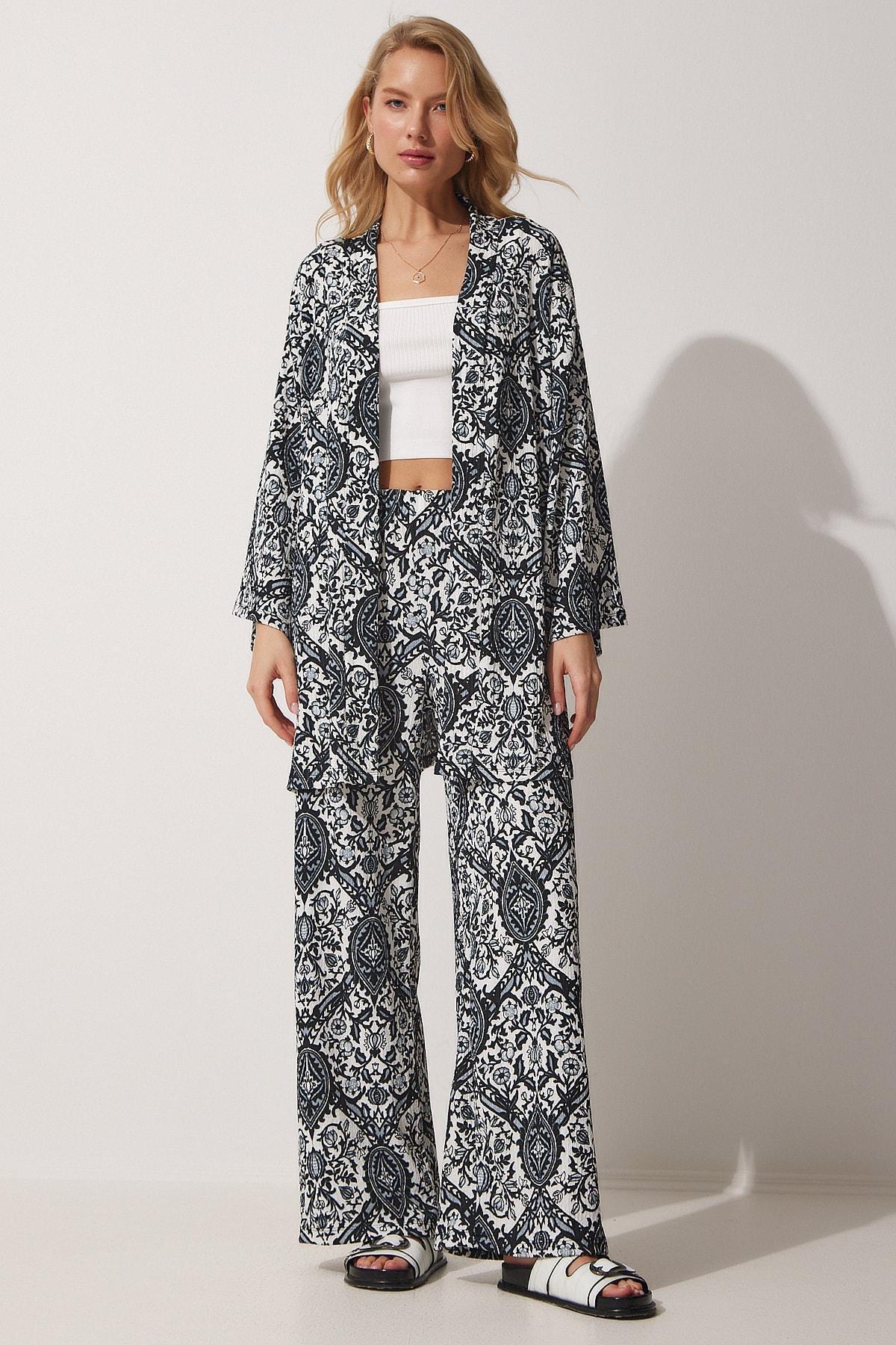 Black Ethnic Co-Ord Set, , large image number 2