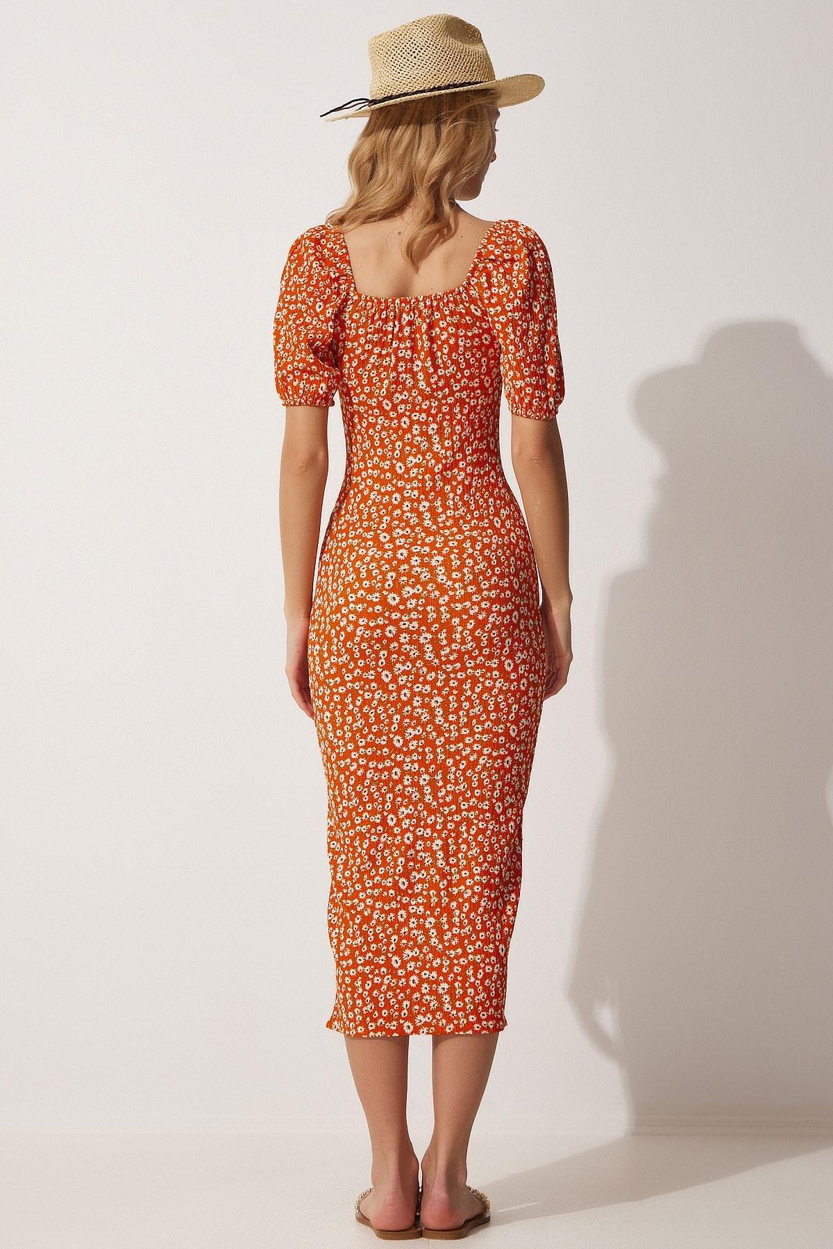 Orange Shift Dress, , large image number 4