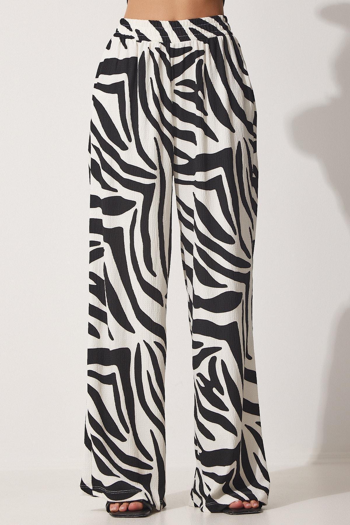 Black Animal Print Co-ord Set, BLACK WHITE, large image number 7