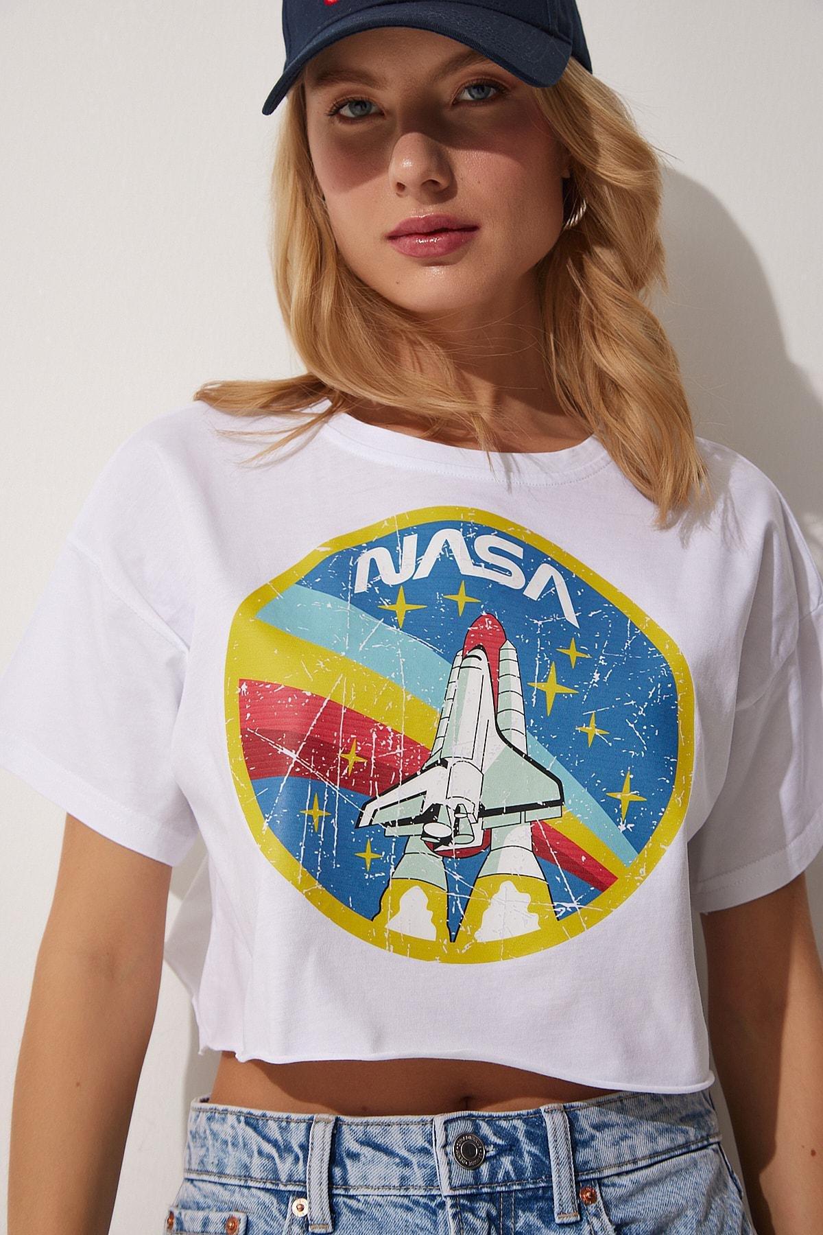 White Printed T-Shirt, White, large image number 1