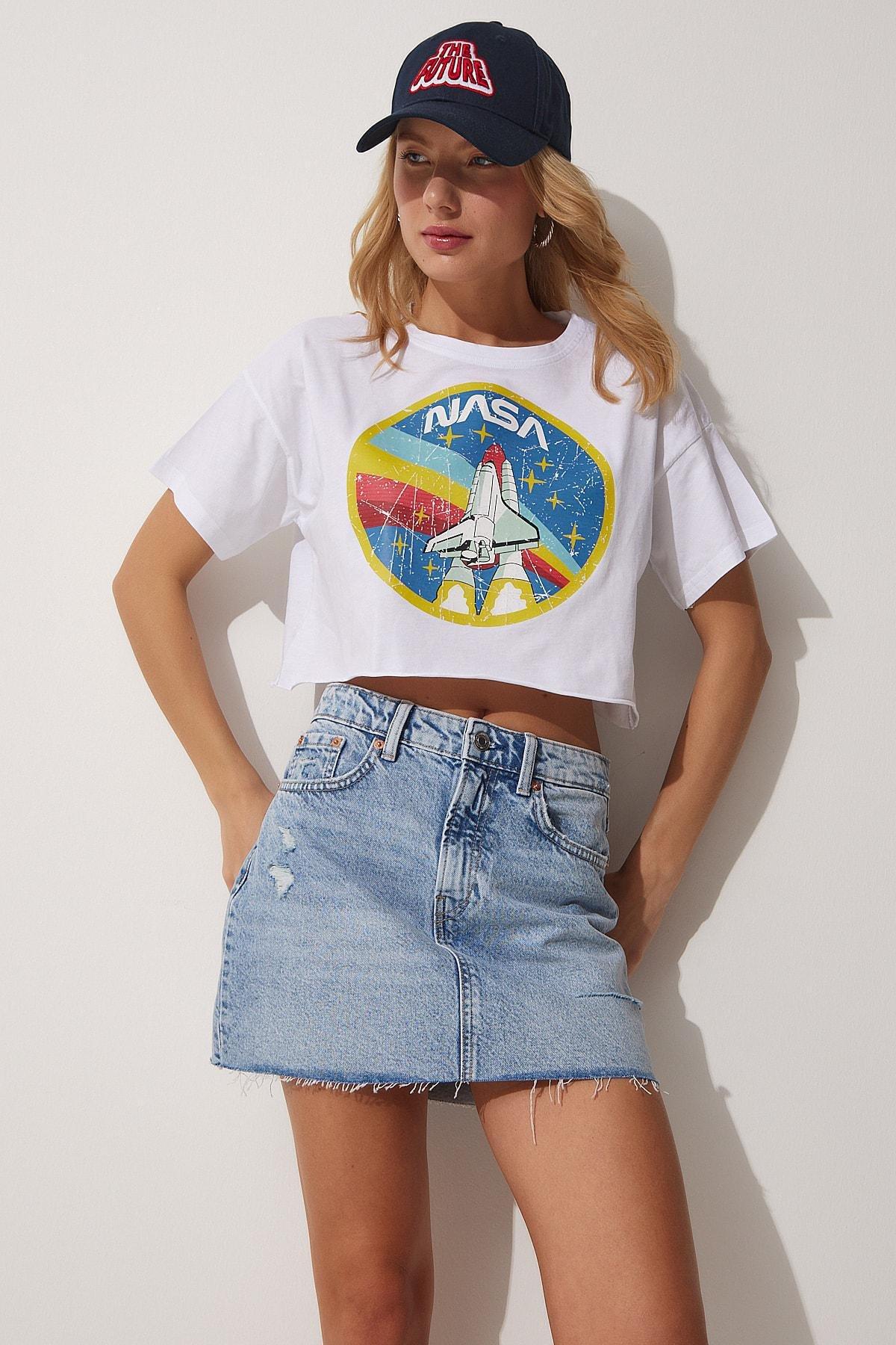 White Printed T-Shirt, White, large image number 3