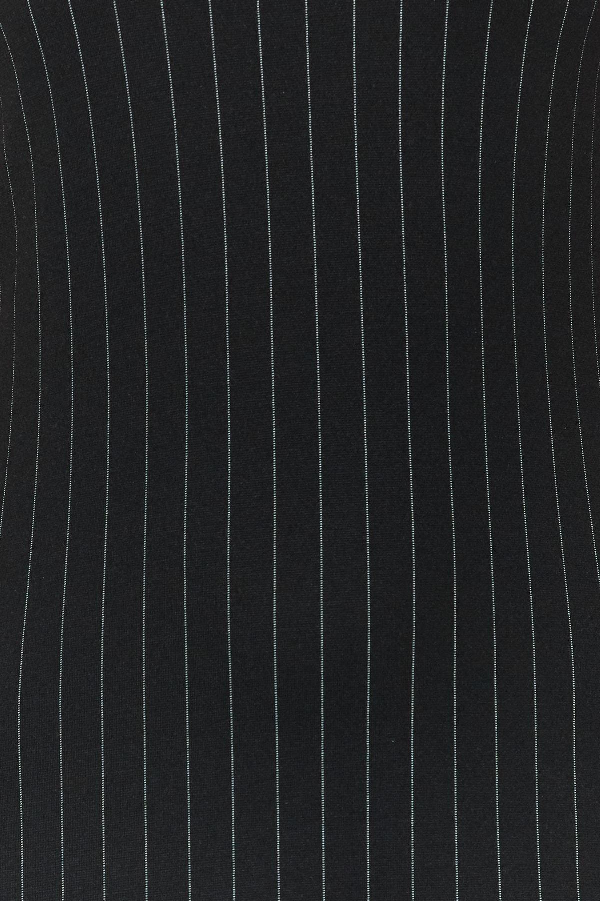 Black Ruffle Hem Dress, , large image number 3