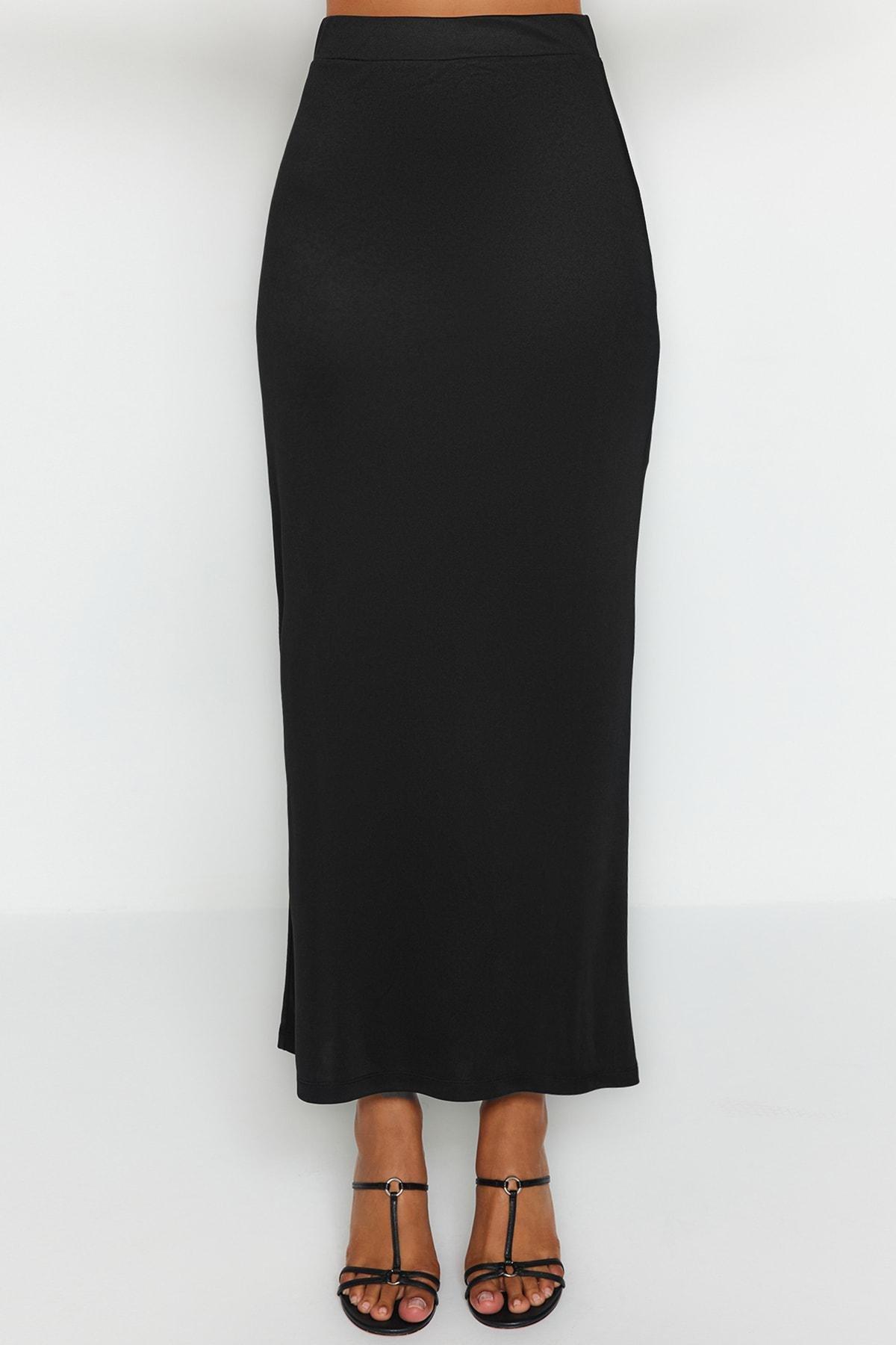 Black Maxi Skirt, , large image number 3