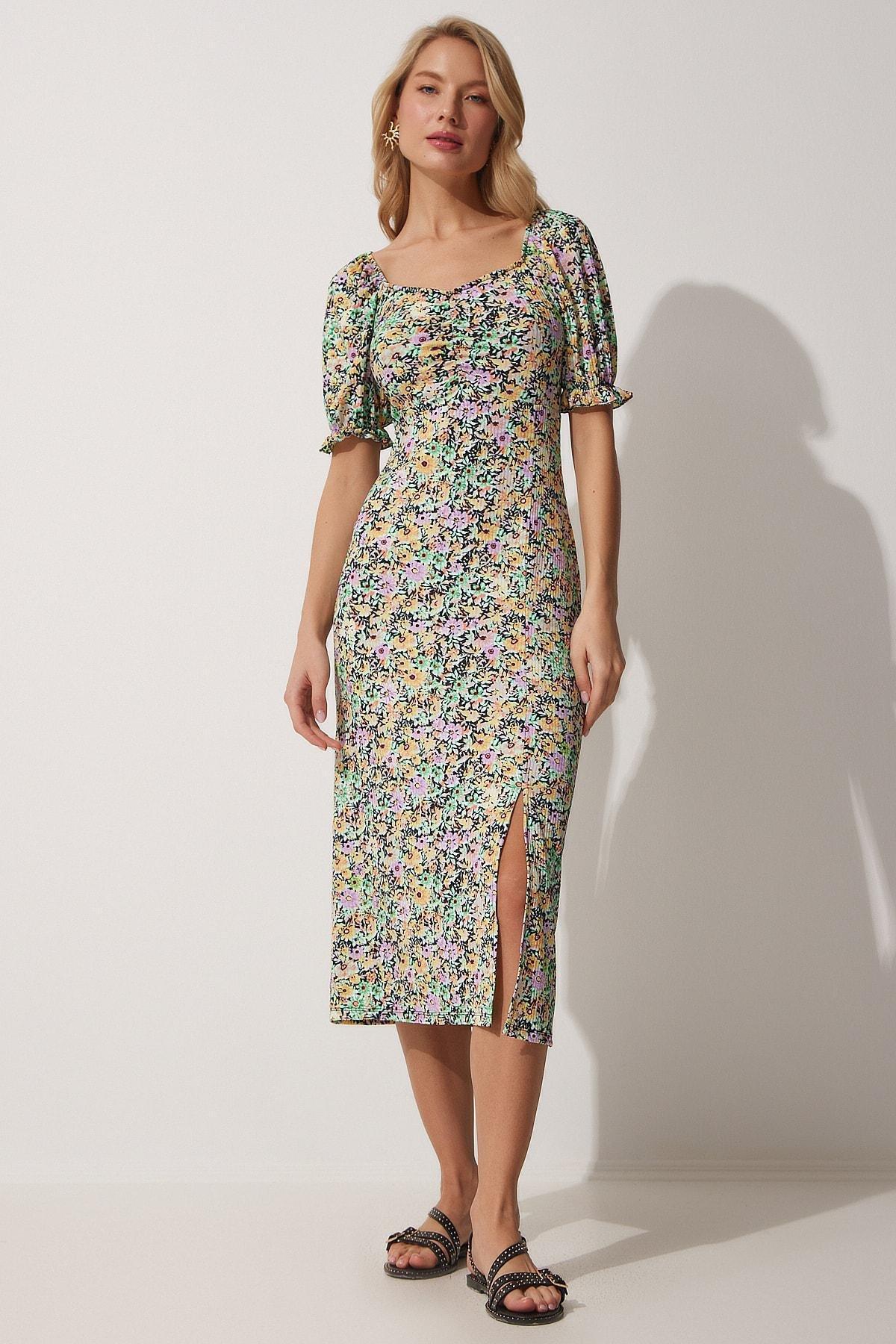 Yellow A-Line Dress, , large image number 2